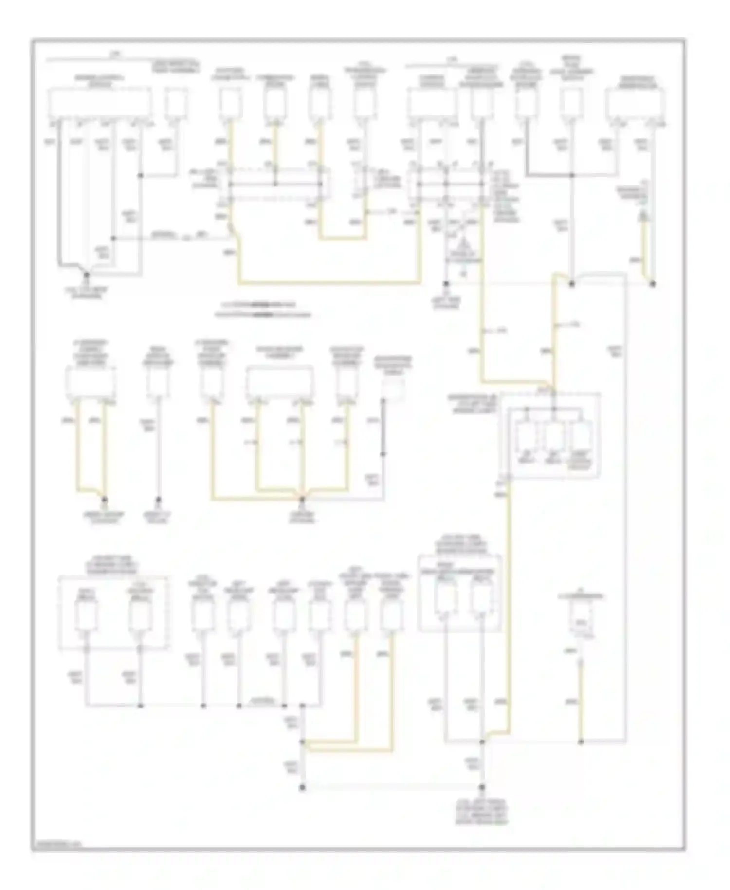 Camry Toyota XV40 (2006-2009): Ground distribution circuit, except hybrid (2 of 5)