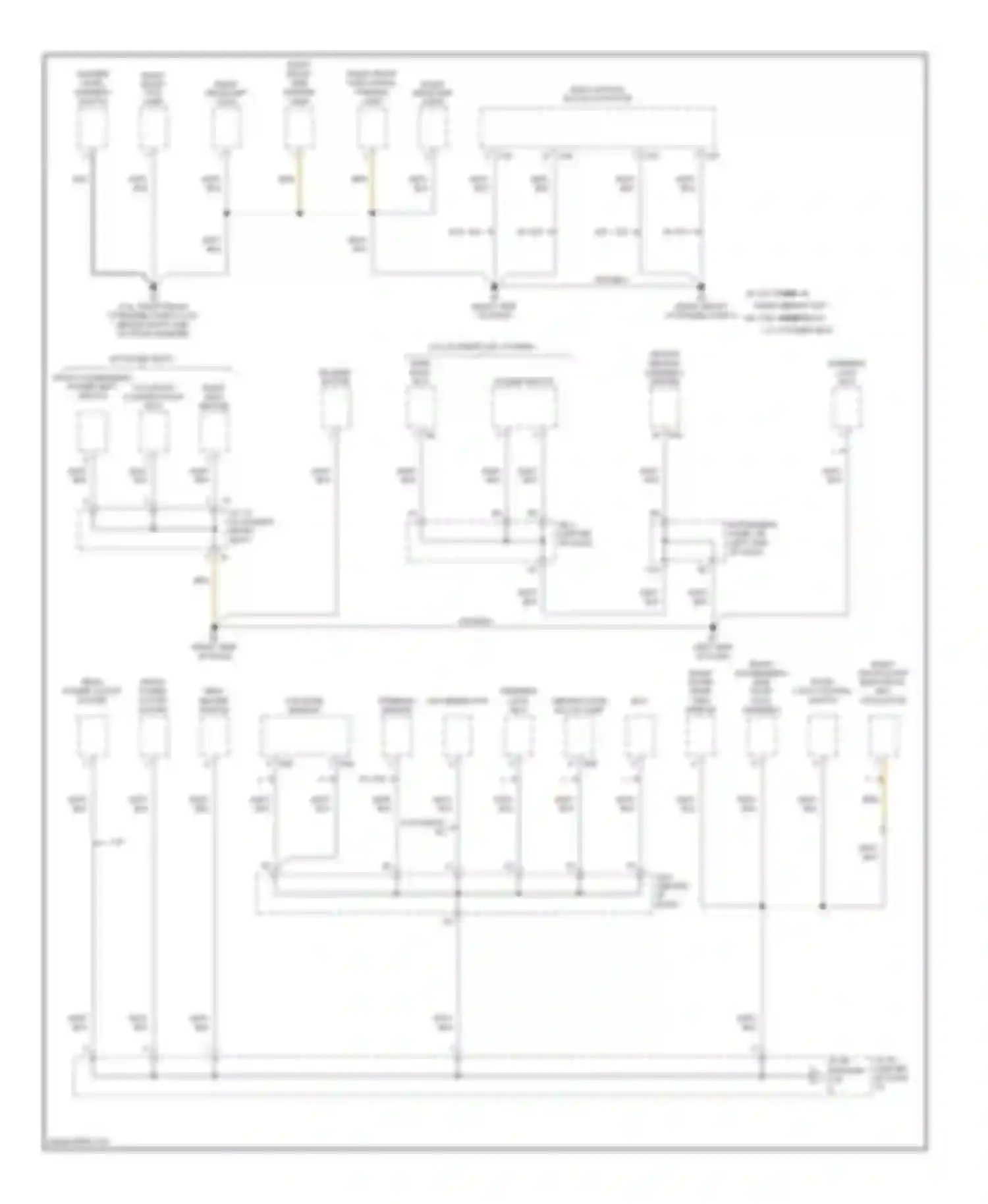 Camry Toyota XV40 (2006-2009): Ground distribution circuit, except hybrid (3 of 5)
