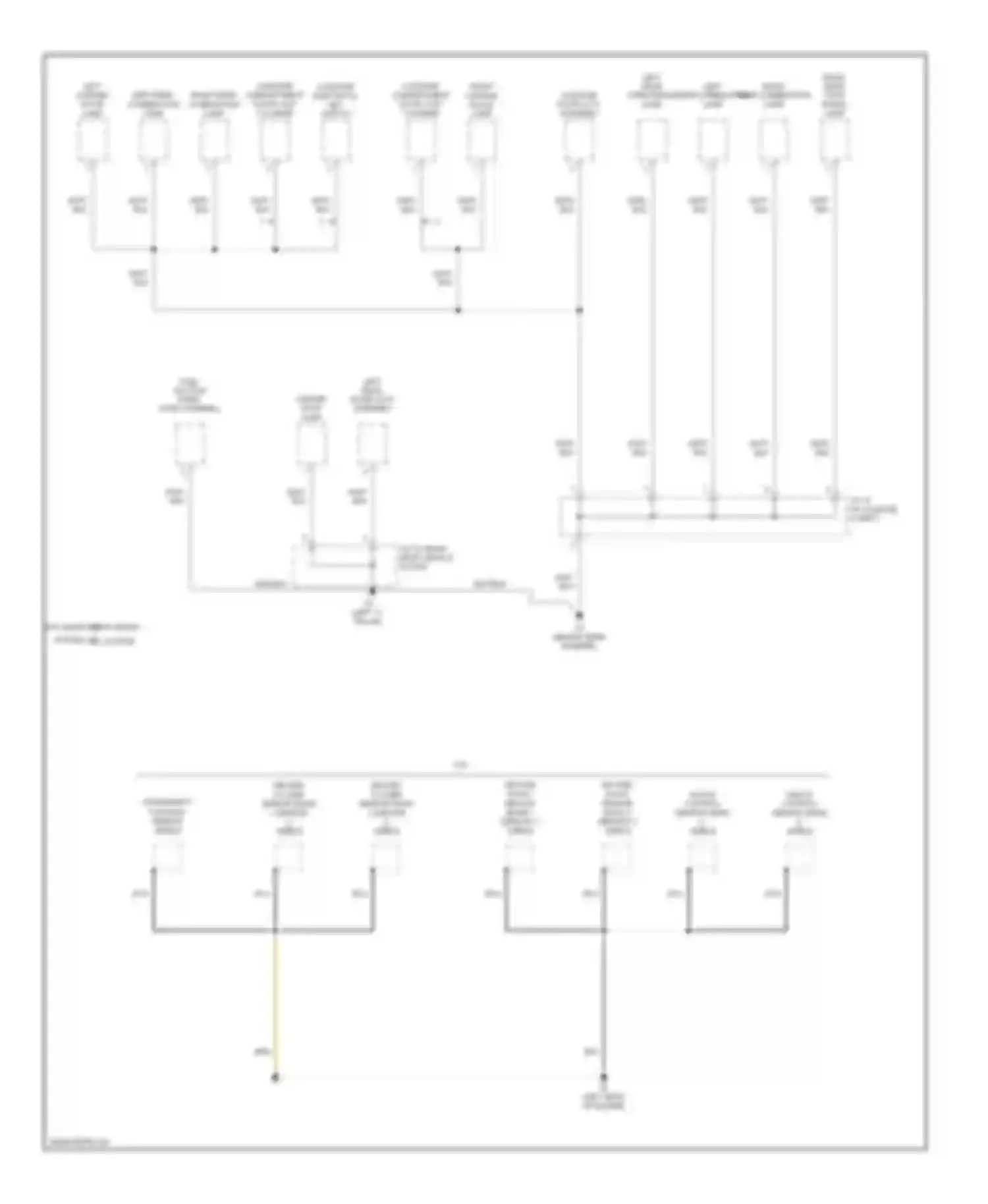 Camry Toyota XV40 (2006-2009): Ground distribution circuit, except hybrid (5 of 5)