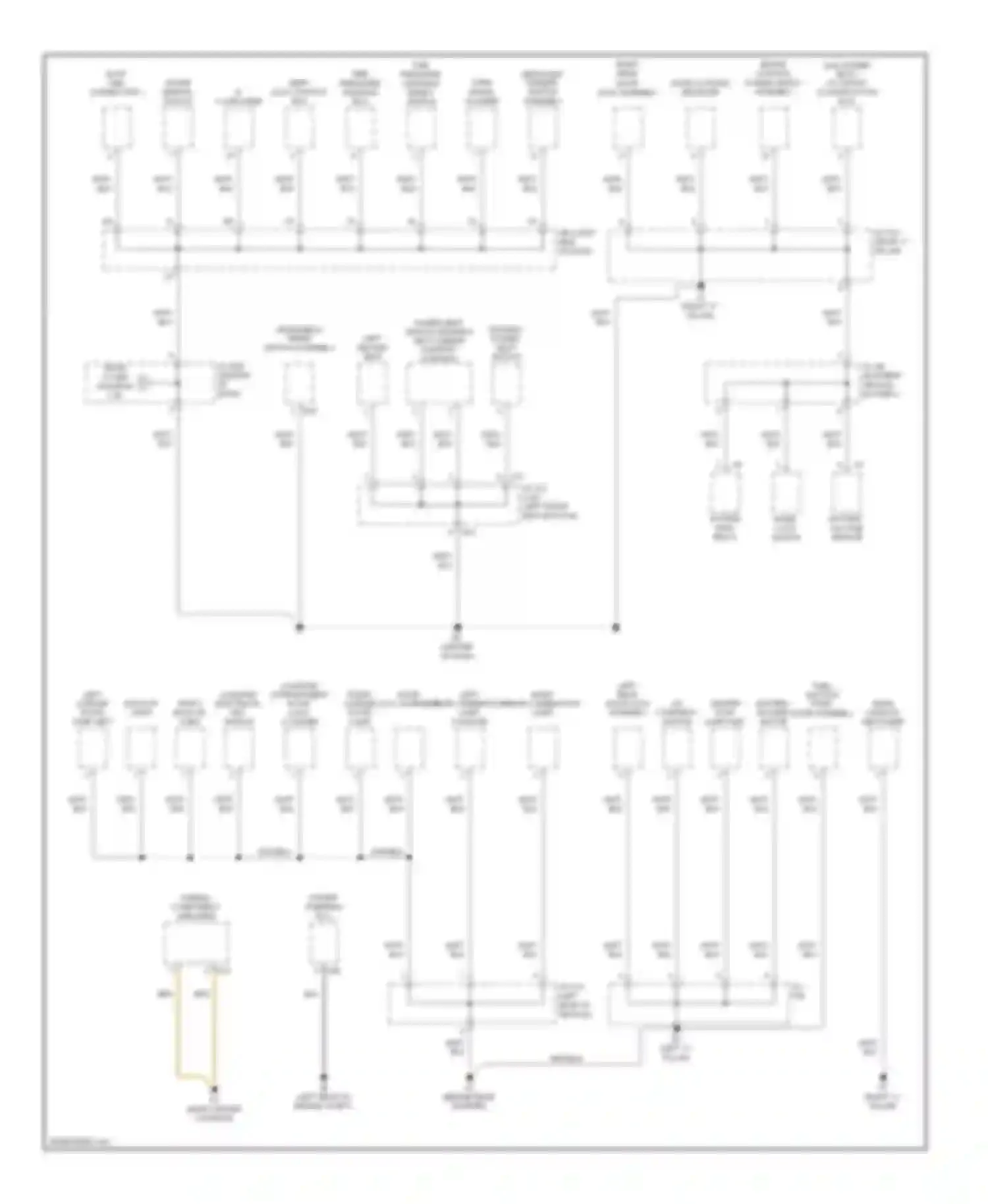 Camry Toyota XV40 (2006-2009): Ground distribution circuit, hybrid (3 of 4)