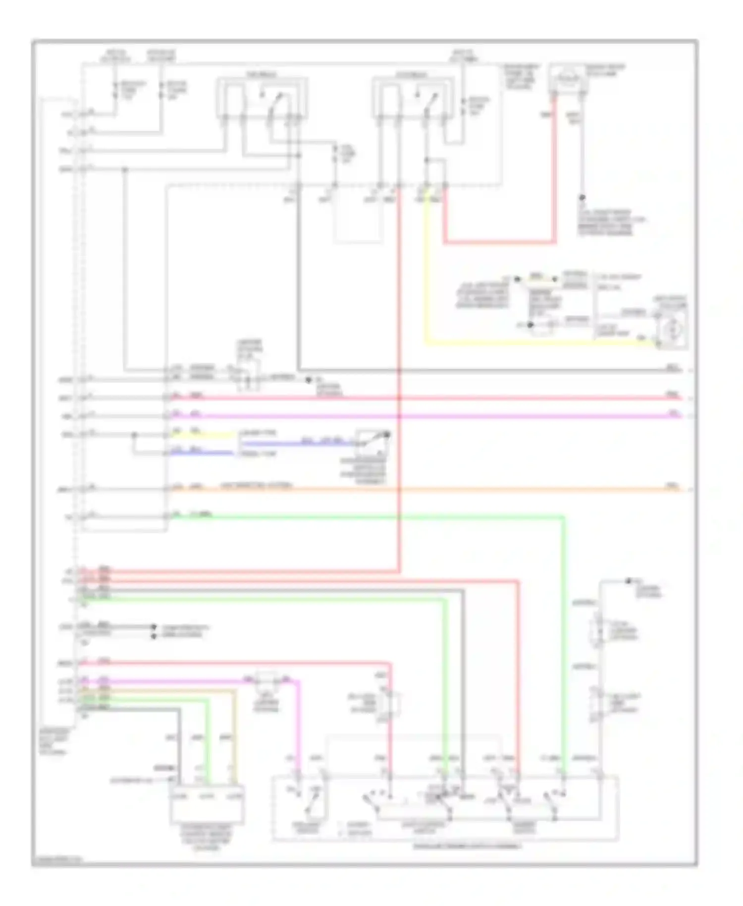 Camry Toyota XV40 (2006-2009): Headlights circuit, except hybrid (1 of 2)