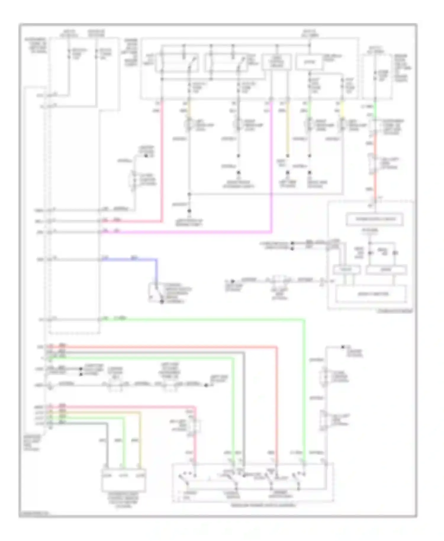 Camry Toyota XV40 (2006-2009): Headlights circuit, hybrid