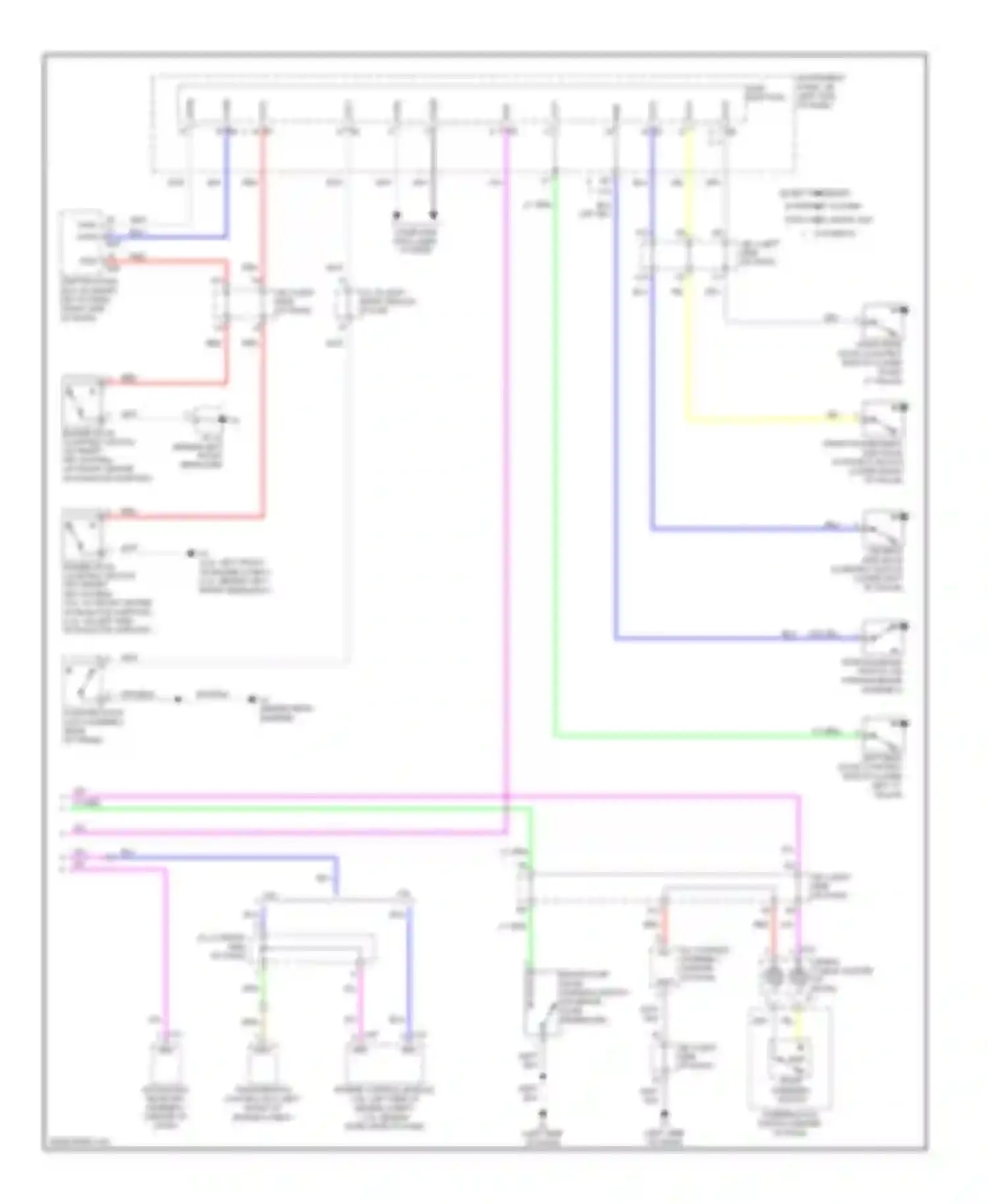 Camry Toyota XV40 (2006-2009): Instrument cluster circuit, except hybrid (2 of 2)