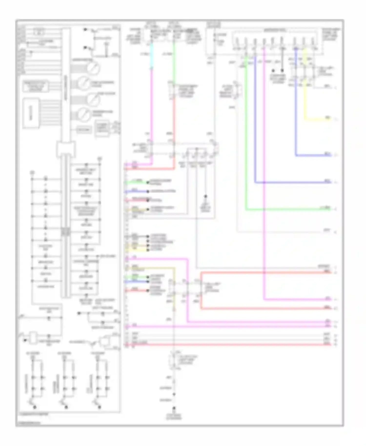 Camry Toyota XV40 (2006-2009): Instrument cluster circuit, hybrid (1 of 2)