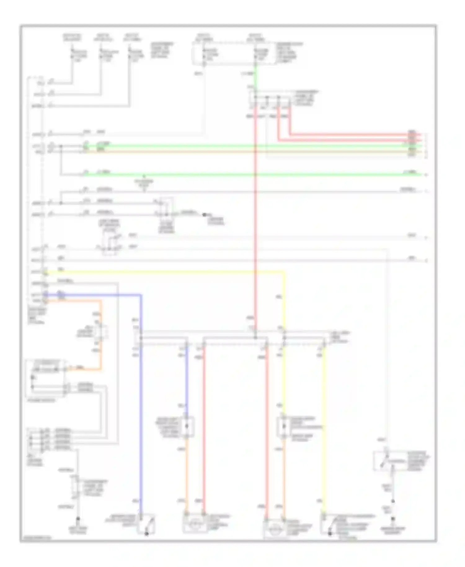 Camry Toyota XV40 (2006-2009): Courtesy lamps circuit, hybrid (1 of 2)