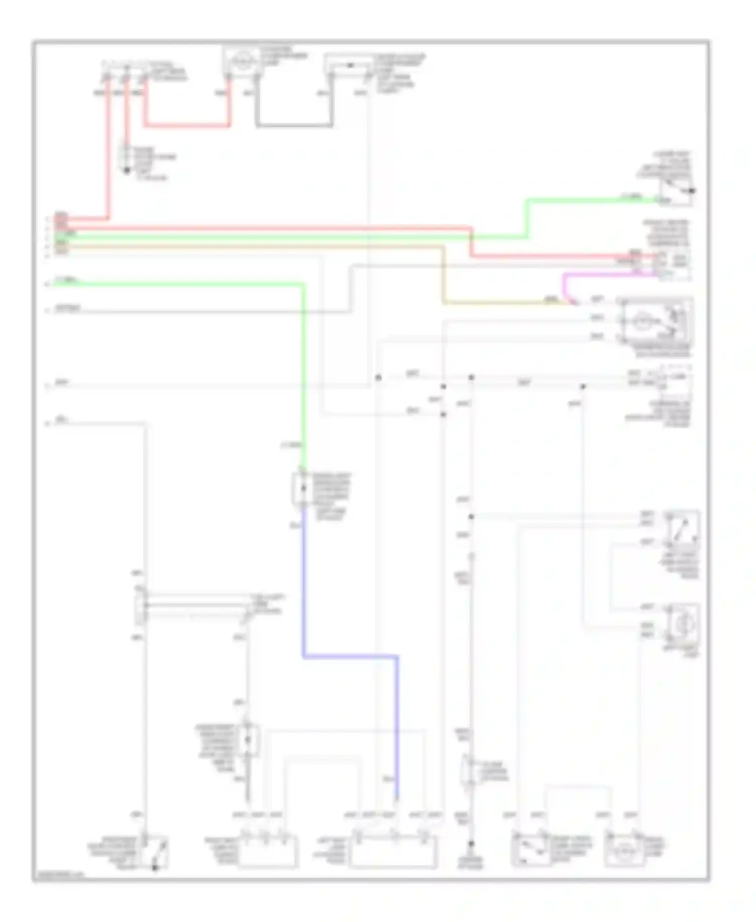 Camry Toyota XV40 (2006-2009): Courtesy lamps circuit, hybrid (2 of 2)