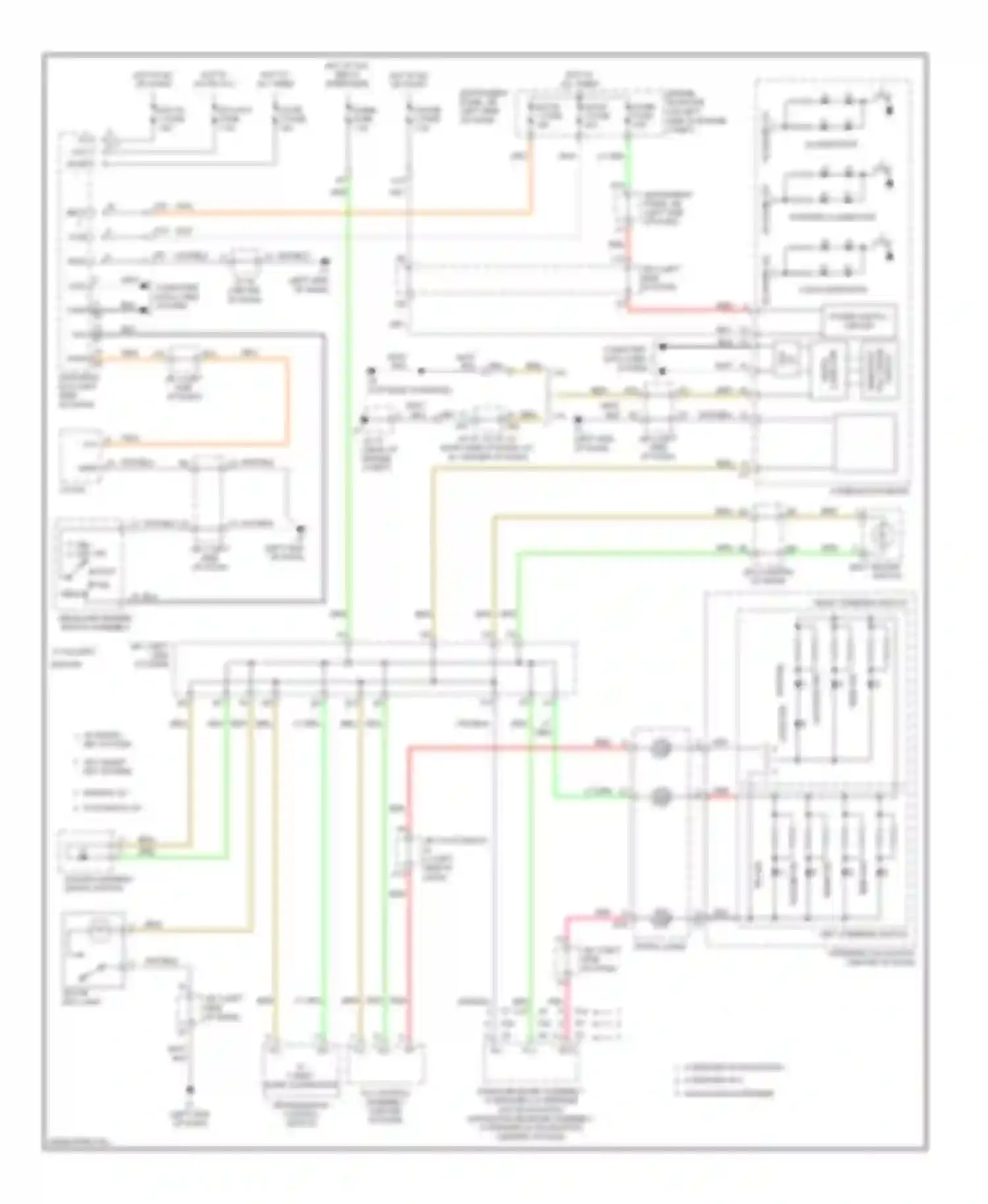 Camry Toyota XV40 (2006-2009): Instrument illumination circuit, except hybrid