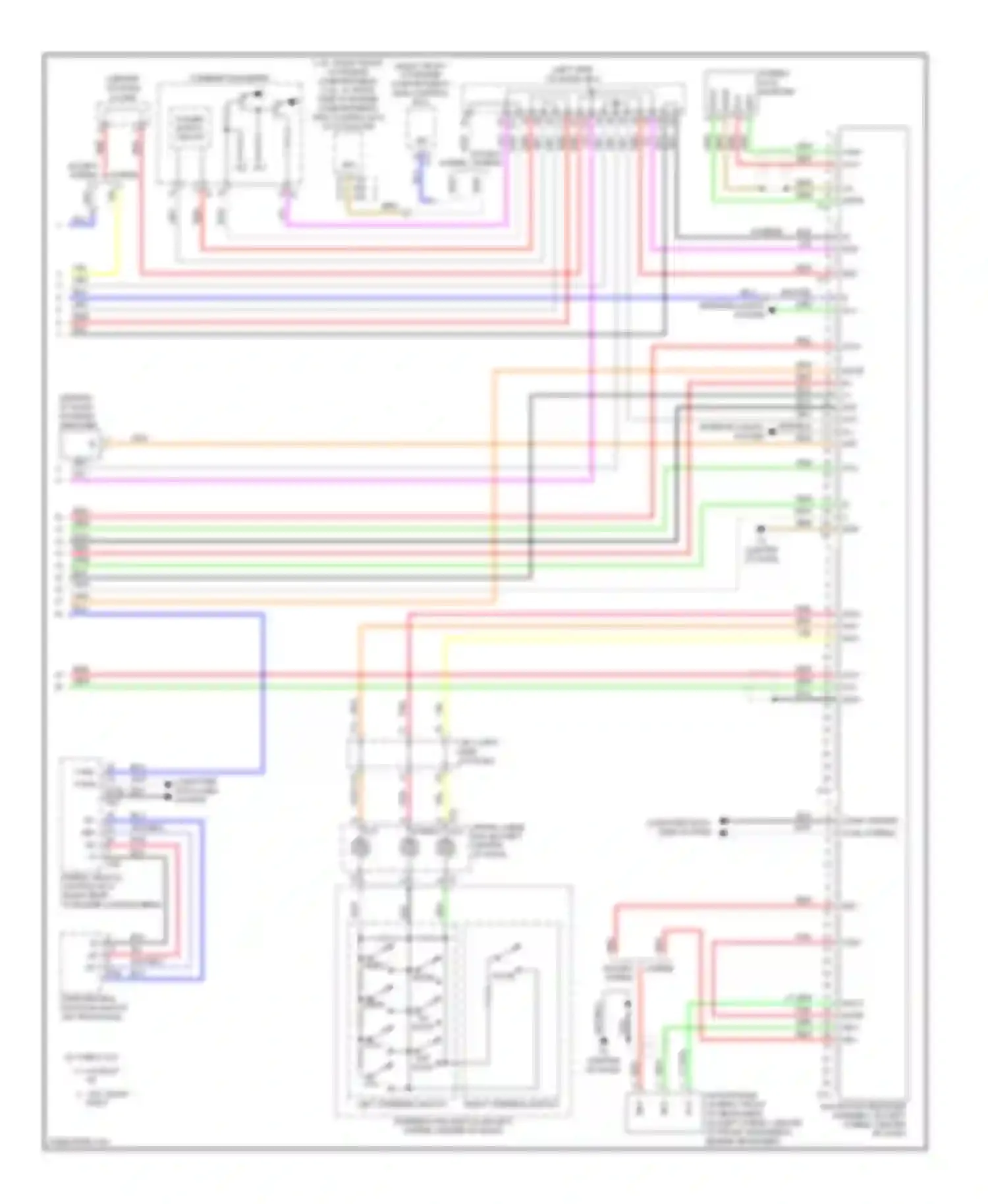 Camry Toyota XV40 (2006-2009): Navigation circuit, except hybrid (2 of 2)