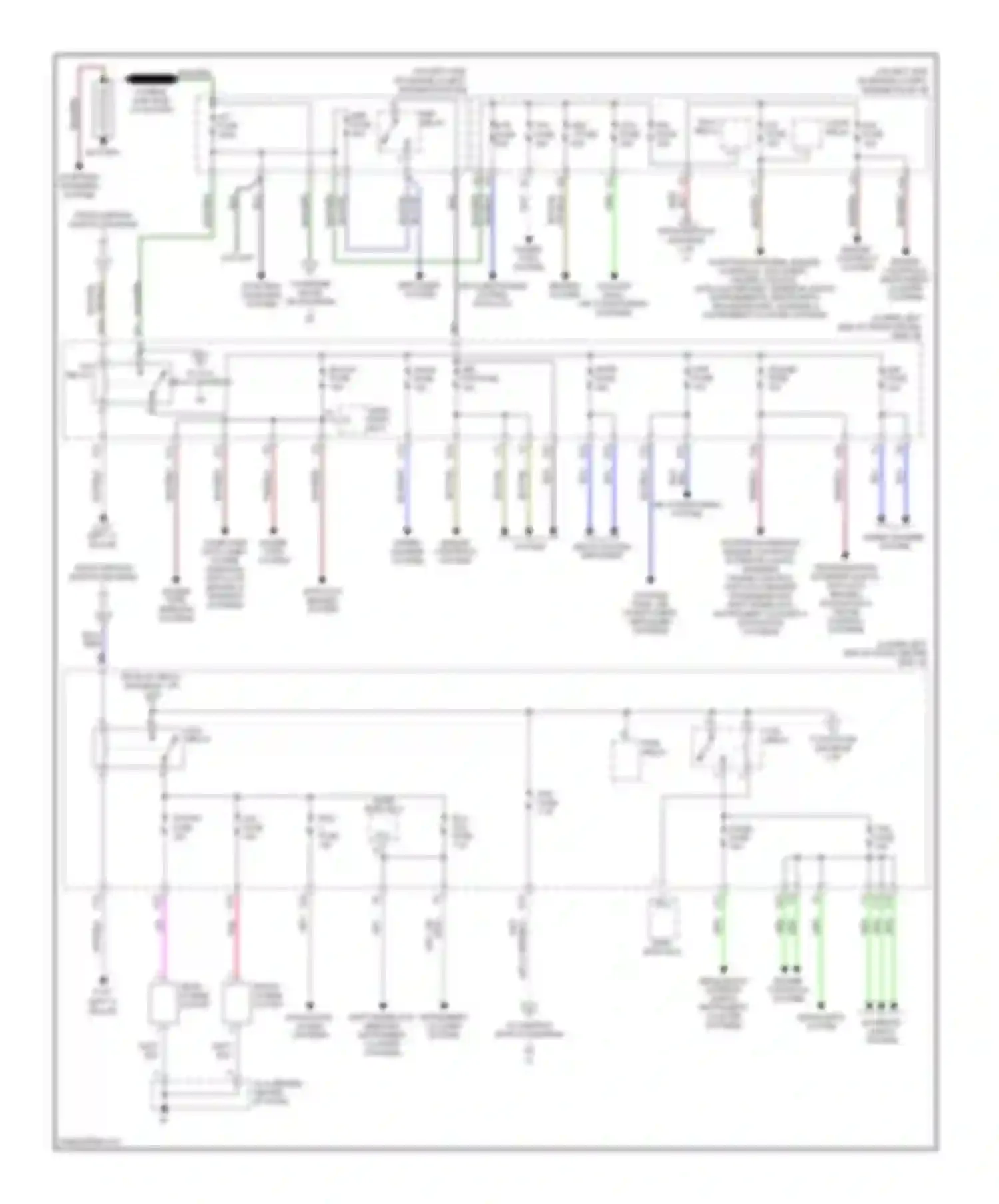 Camry Toyota XV40 (2006-2009): Power distribution circuit (1 of 2)