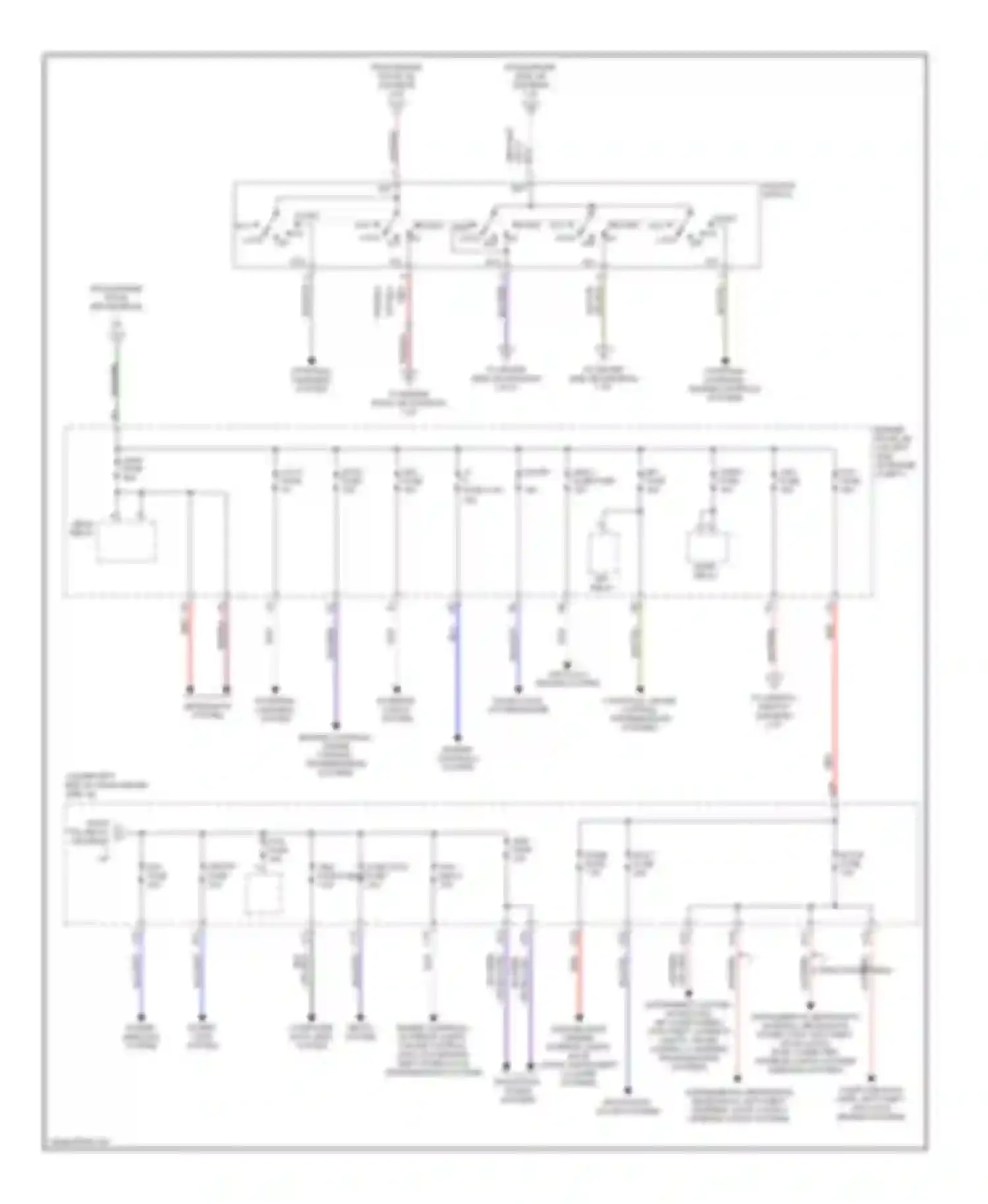 Camry Toyota XV40 (2006-2009): Power distribution circuit (2 of 2)