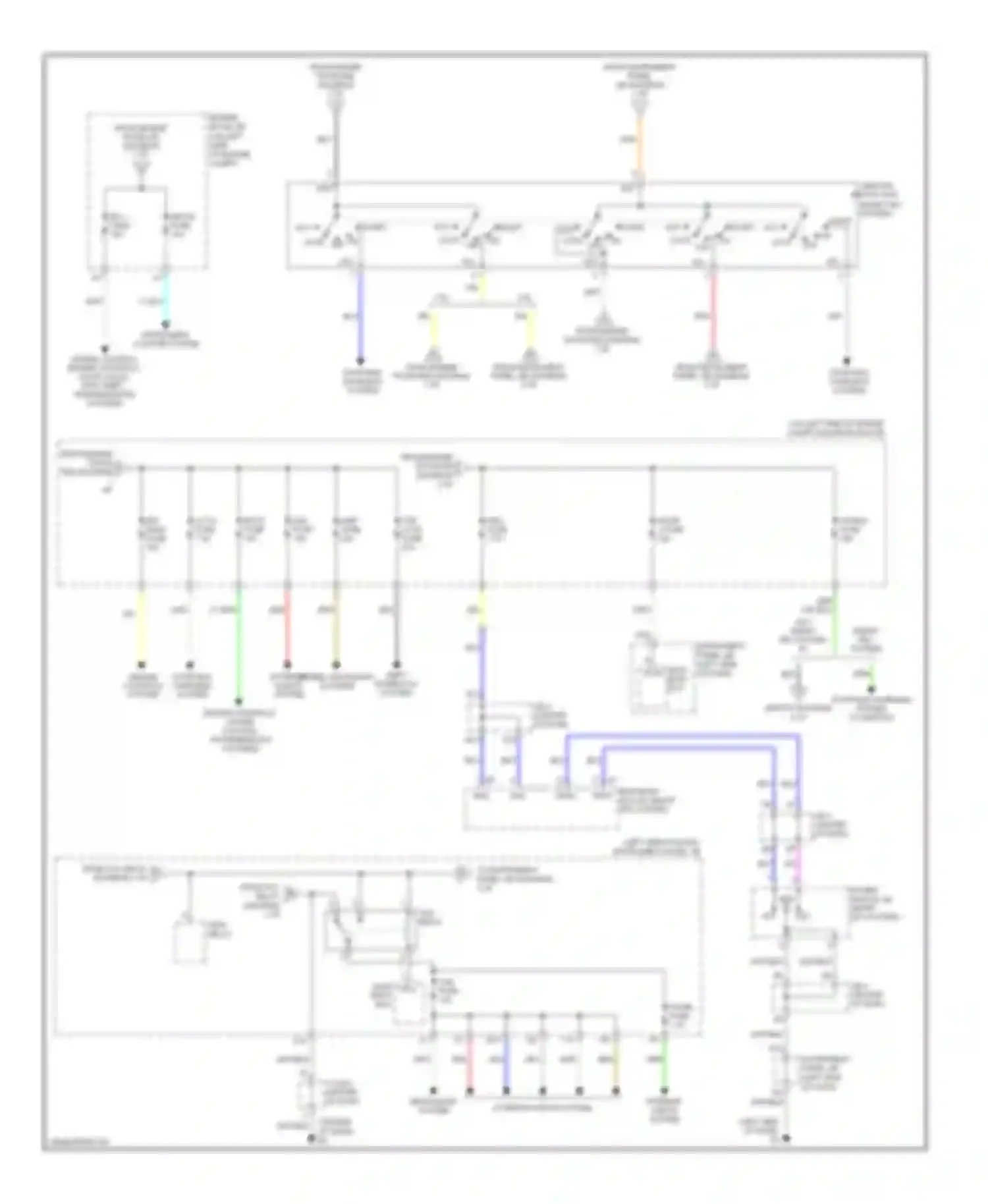 Camry Toyota XV40 (2006-2009): Power distribution circuit, except hybrid (2 of 3)