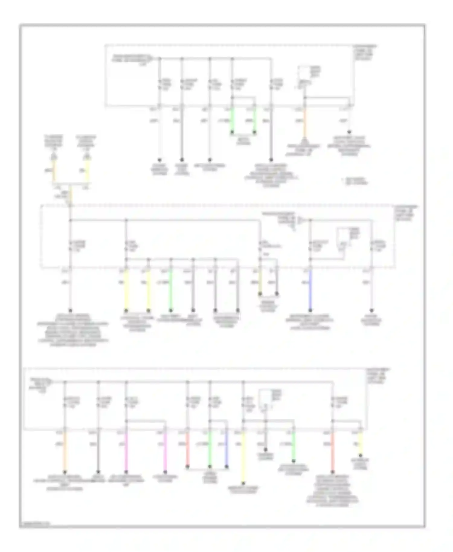 Camry Toyota XV40 (2006-2009): Power distribution circuit, except hybrid (3 of 3)