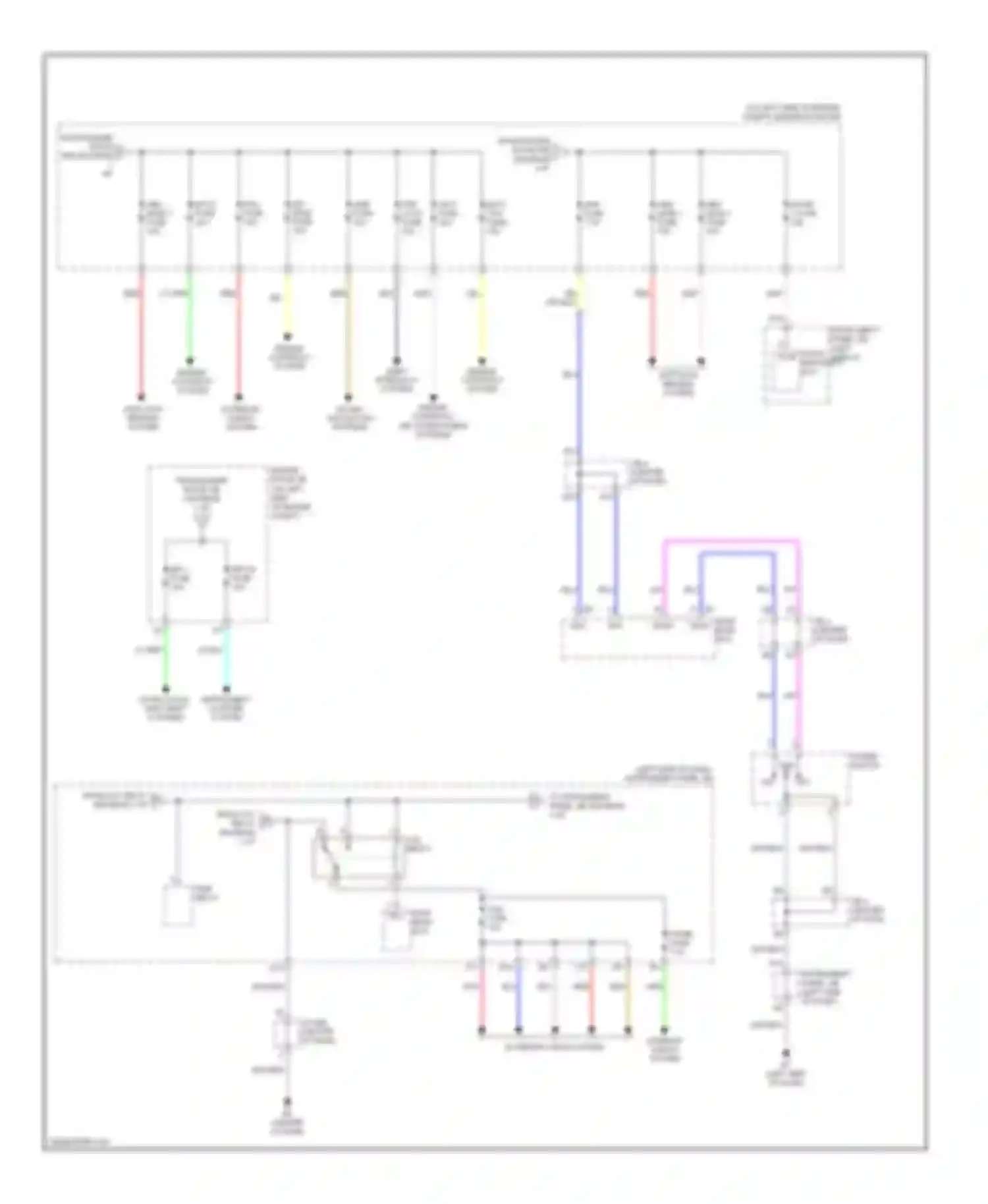 Camry Toyota XV40 (2006-2009): Power distribution circuit, hybrid (2 of 3)