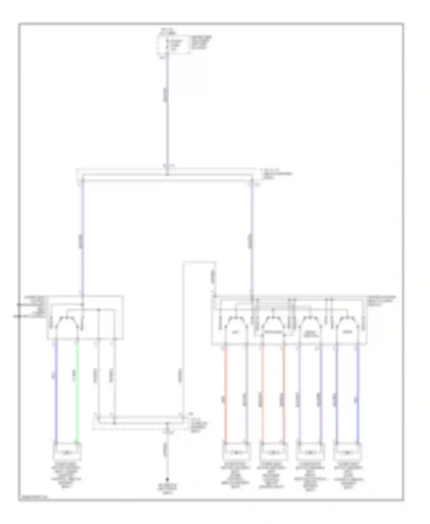Camry Toyota XV40 (2006-2009): Driver power seat circuit