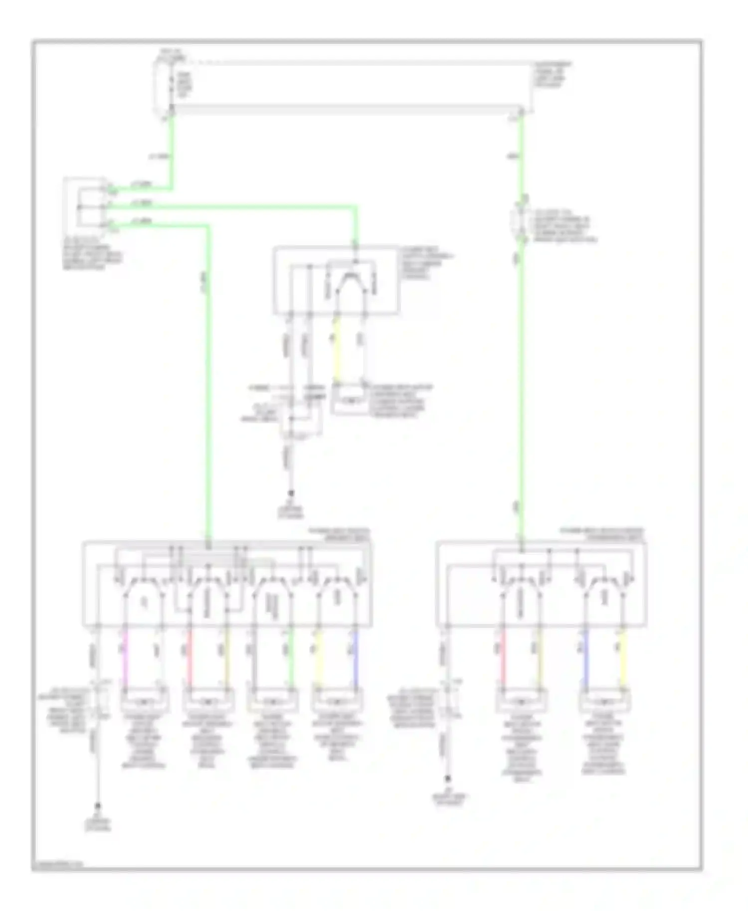 Camry Toyota XV40 (2006-2009): Power seats circuit