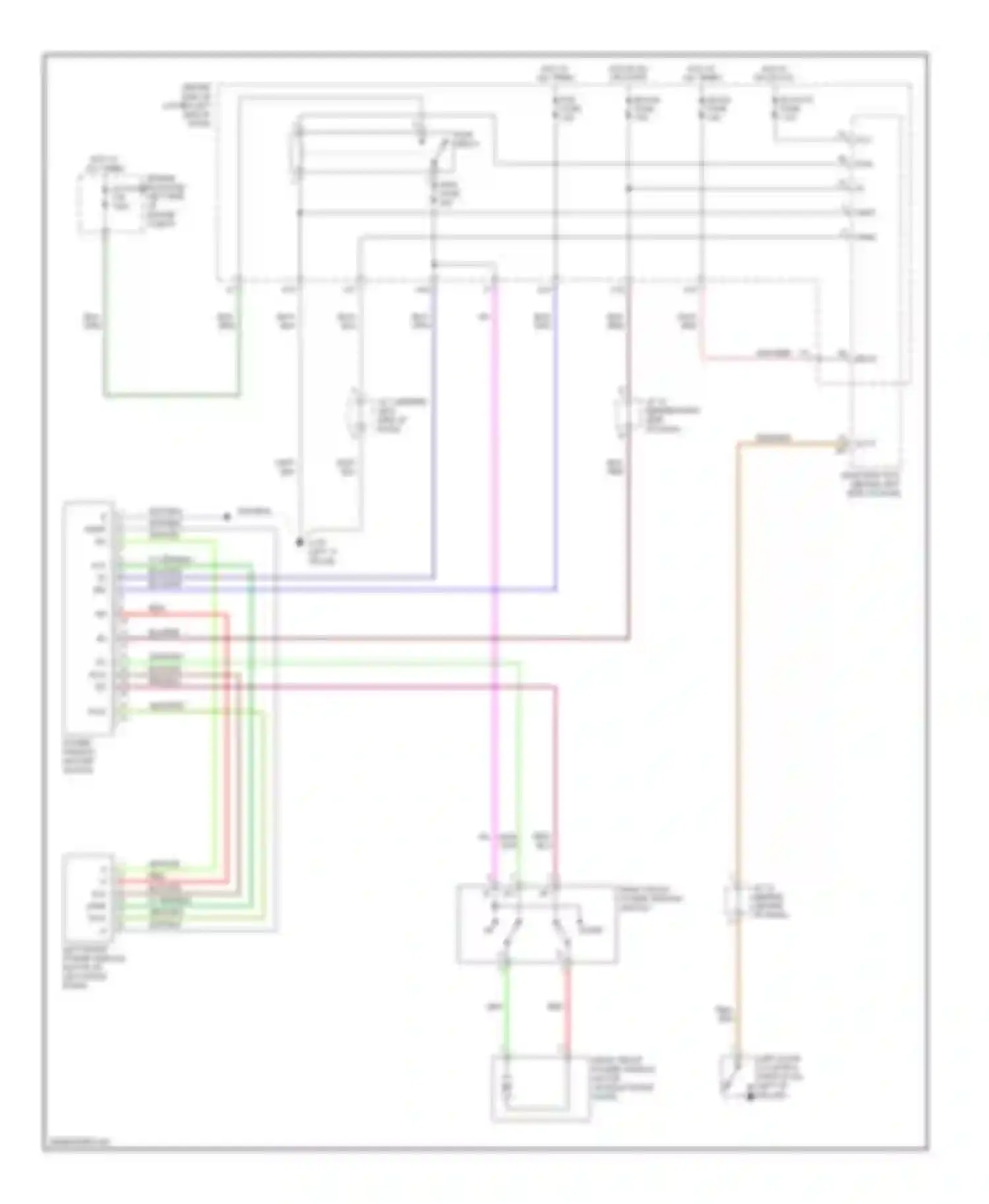 Camry Toyota XV40 (2006-2009): Power windows circuit, coupe