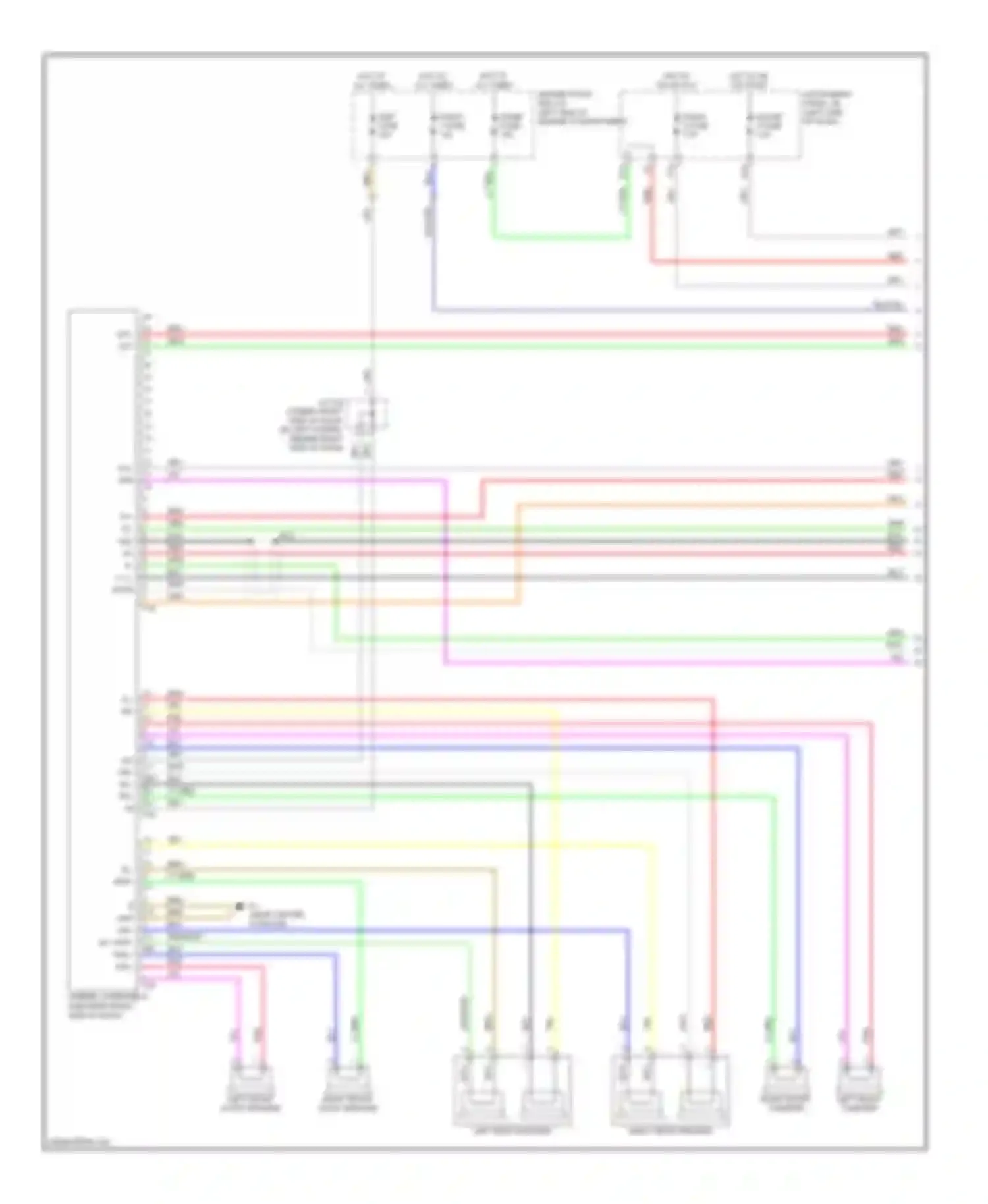 Camry Toyota XV40 (2006-2009): 8-speaker system circuit, without navigation (1 of 2)