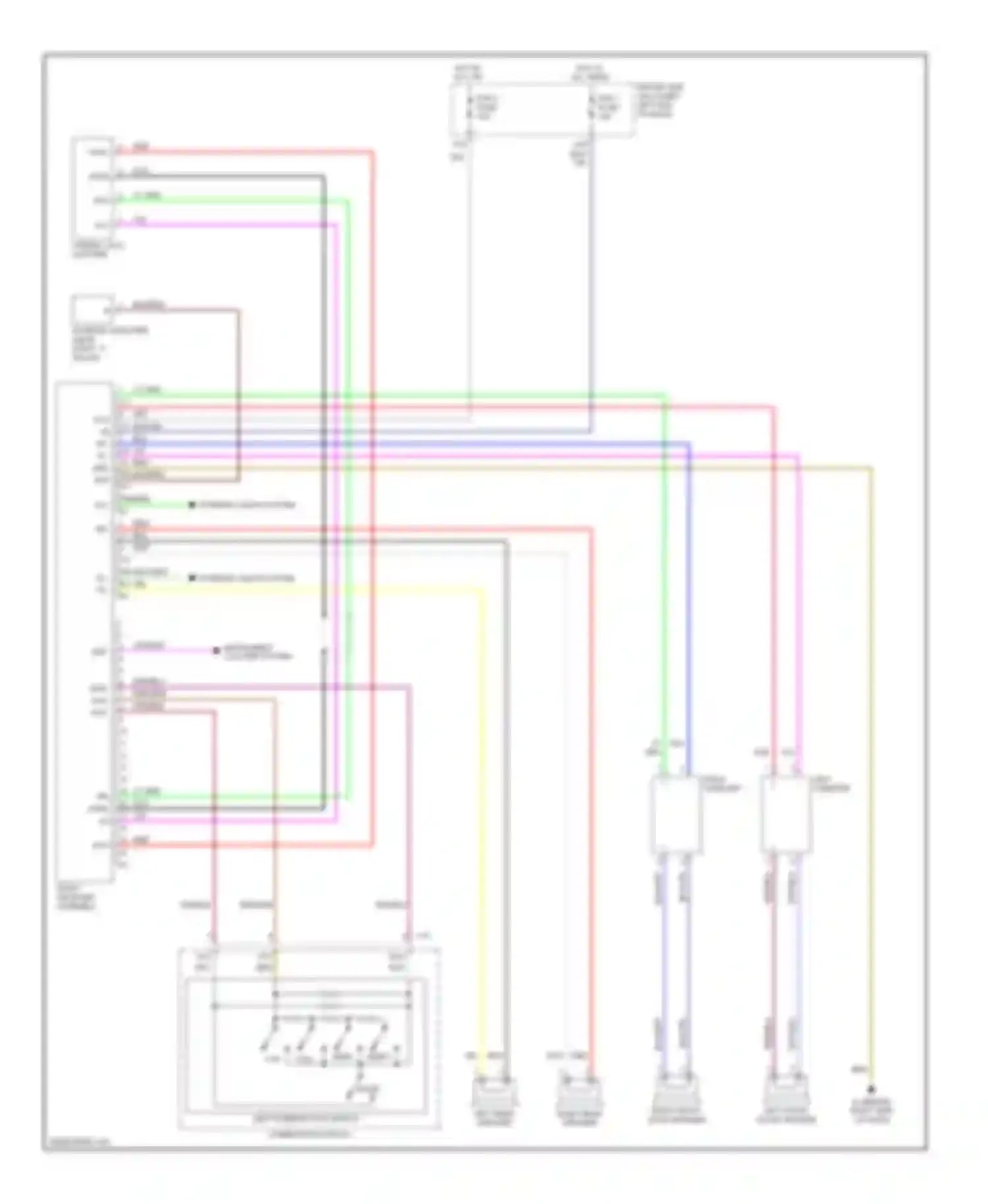 Camry Toyota XV40 (2006-2009): Radio circuit, convertible without navigation with built-in amplifier