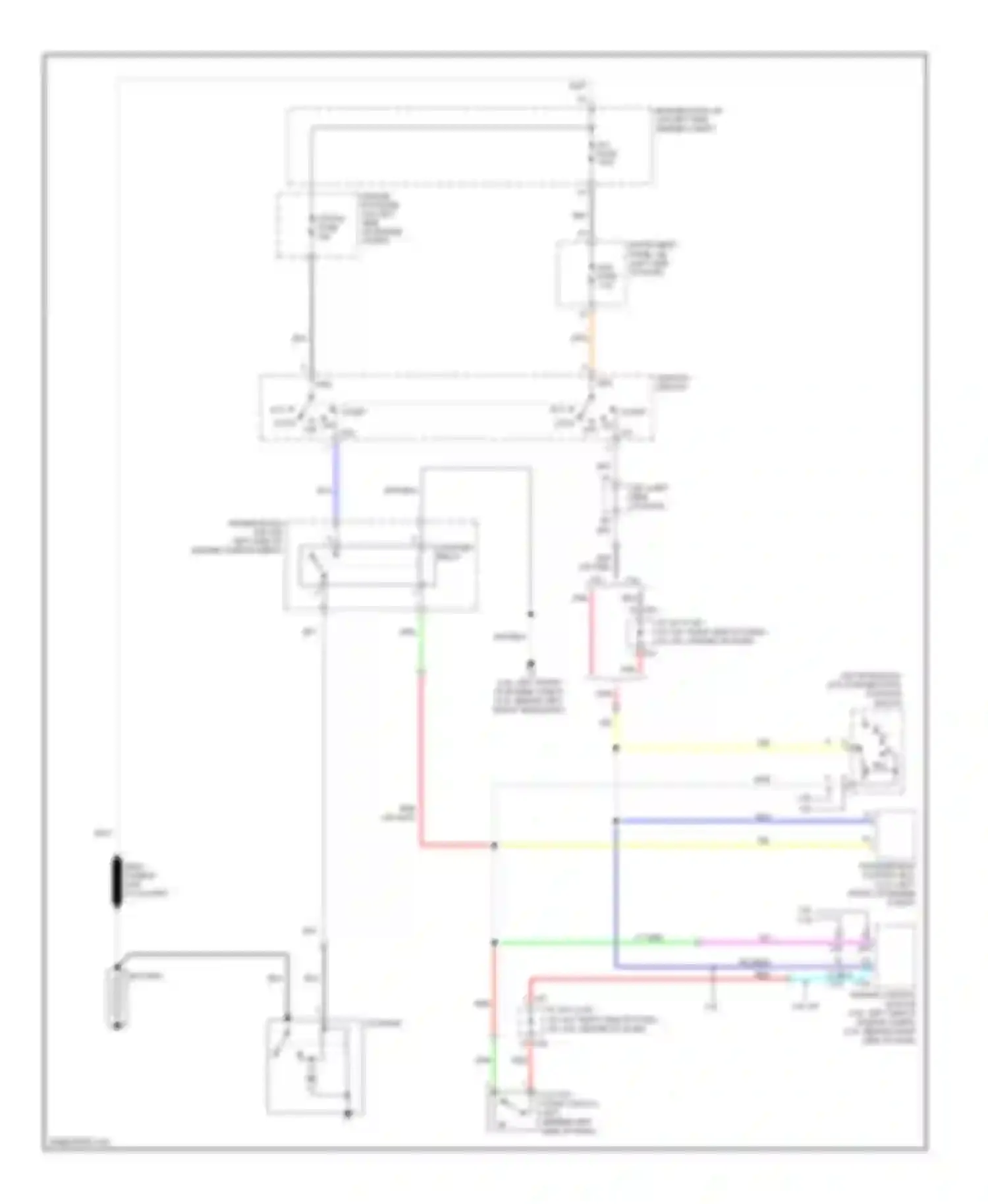 Camry Toyota XV40 (2006-2009): Starting circuit, without smart key system, except hybrid