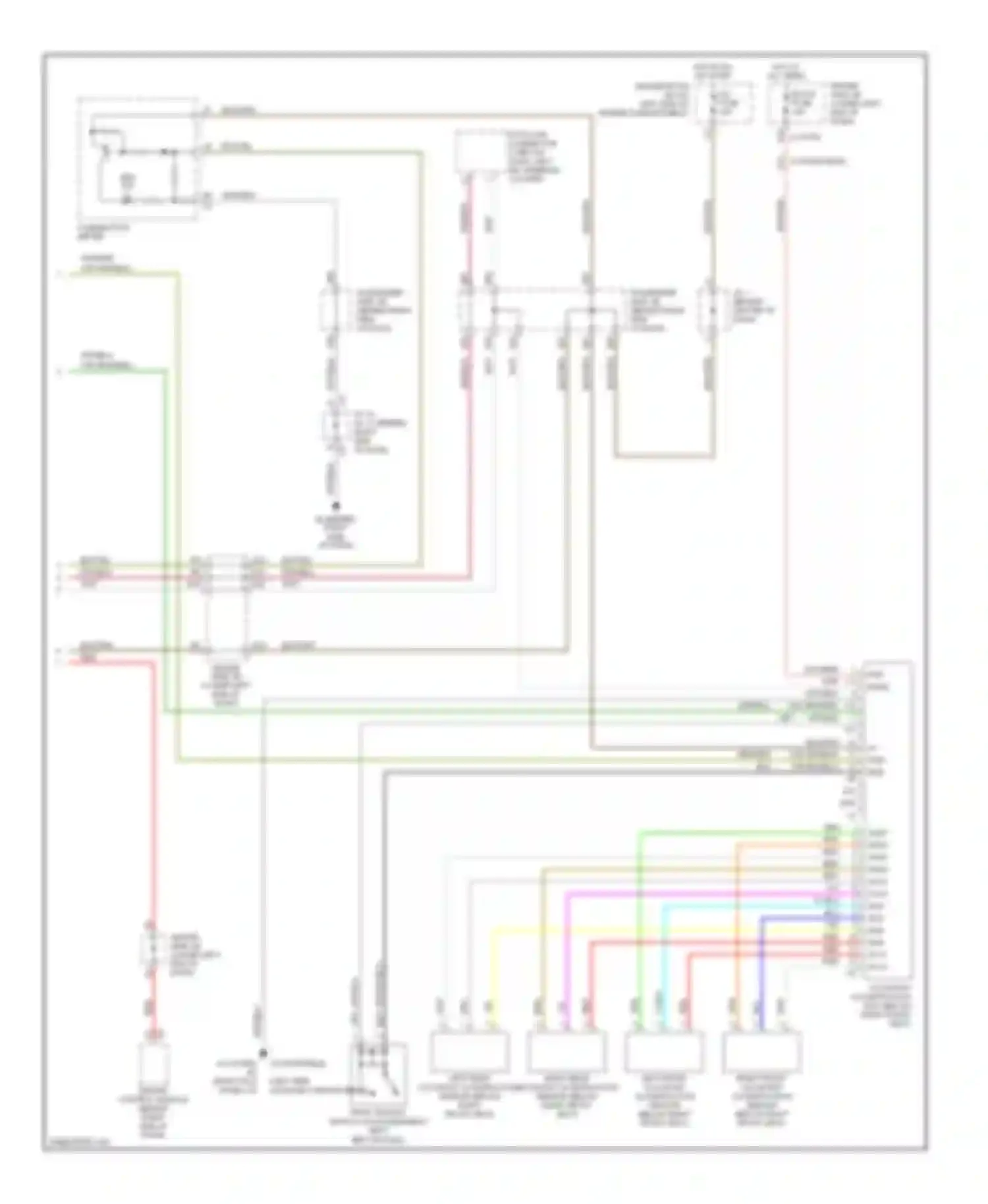 Camry Toyota XV40 (2006-2009): Supplemental restraints circuit (2 of 2)