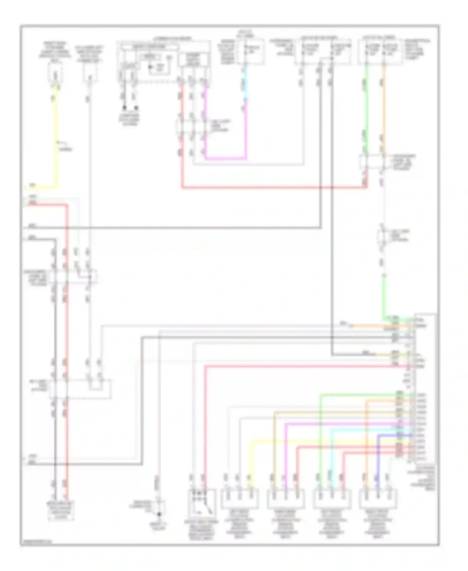 Camry Toyota XV40 (2006-2009): Supplemental restraints circuit, without power seats (2 of 2)