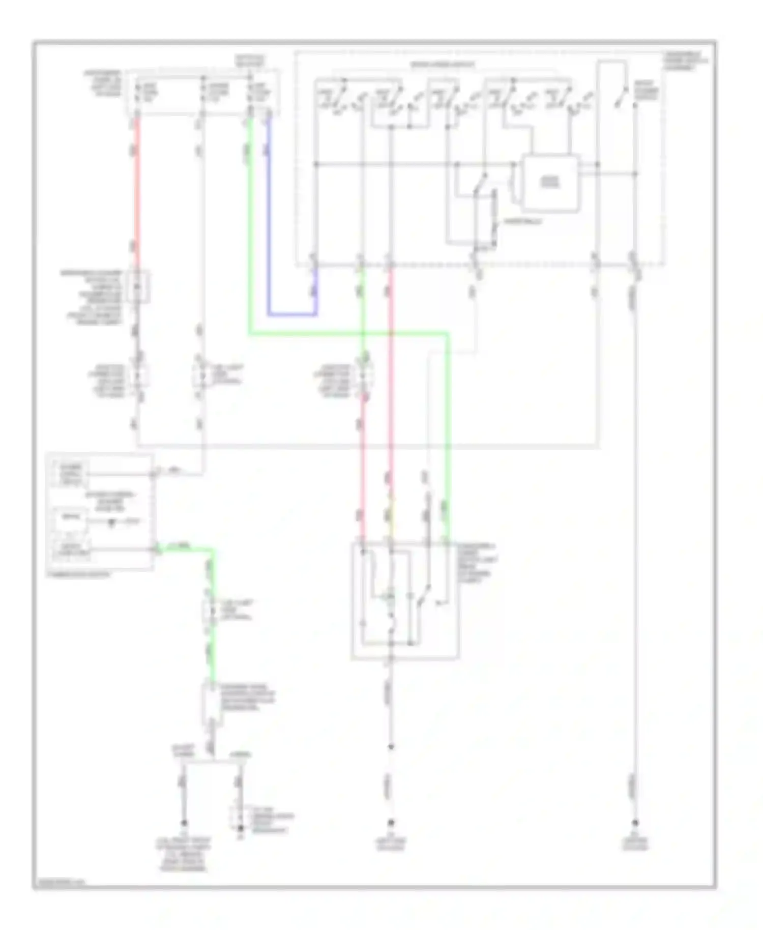 Camry Toyota XV40 (2006-2009): Wiper/washer circuit