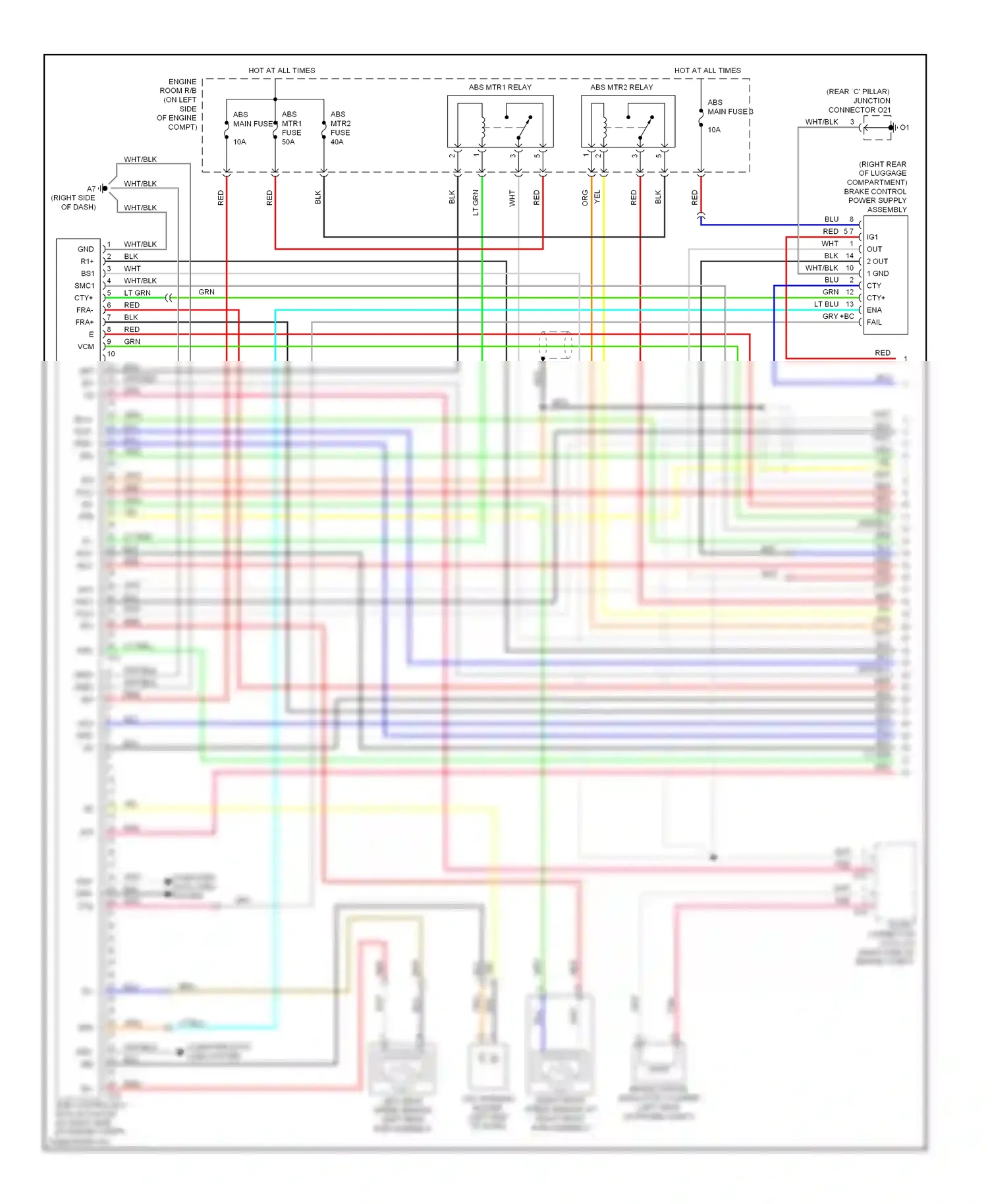 Wiring diagram computer data lines system for Toyota Camry XV40 (2006-2009) (12 of 69)