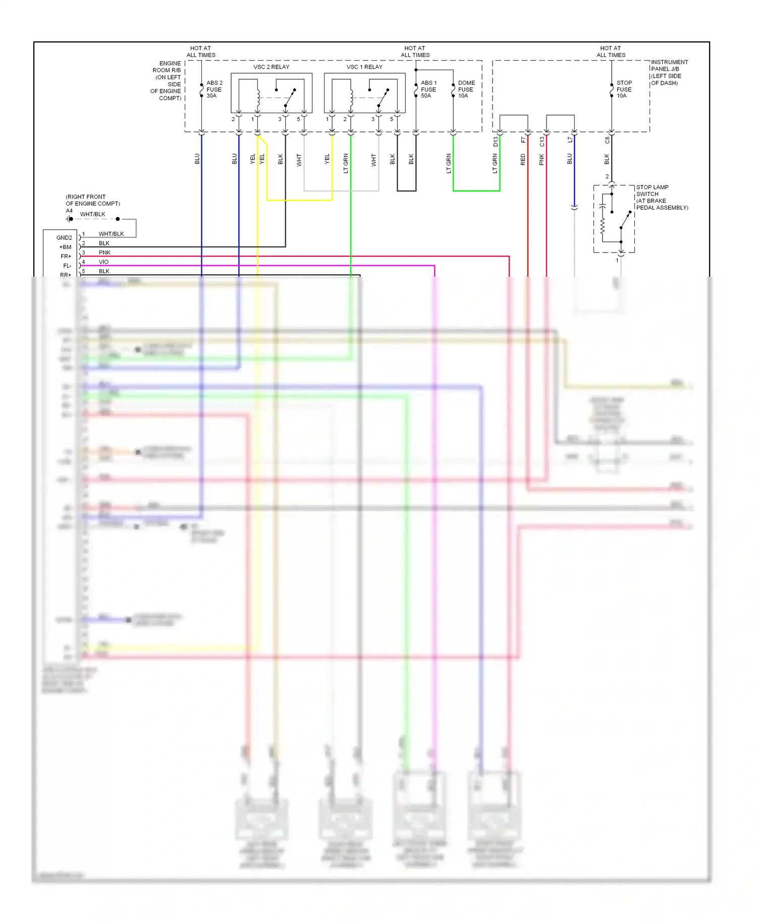 Wiring diagram computer data lines system for Toyota Camry XV40 (2006-2009) (16 of 69)