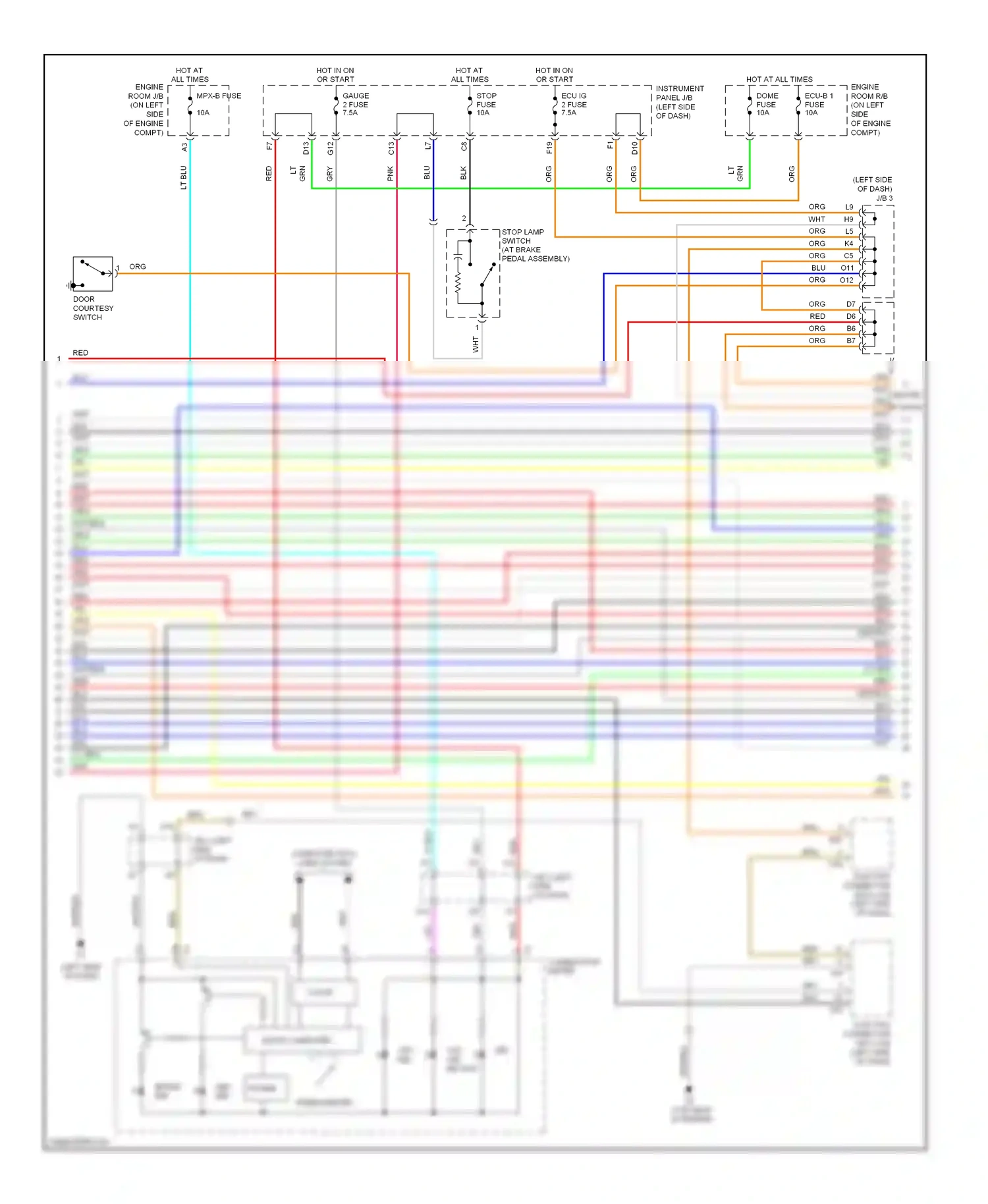 Wiring diagram computer data lines system for Toyota Camry XV40 (2006-2009) (13 of 69)