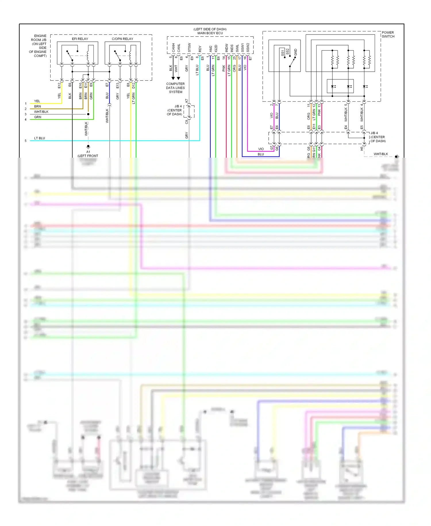 Wiring diagram computer data lines system for Toyota Camry XV40 (2006-2009) (29 of 69)