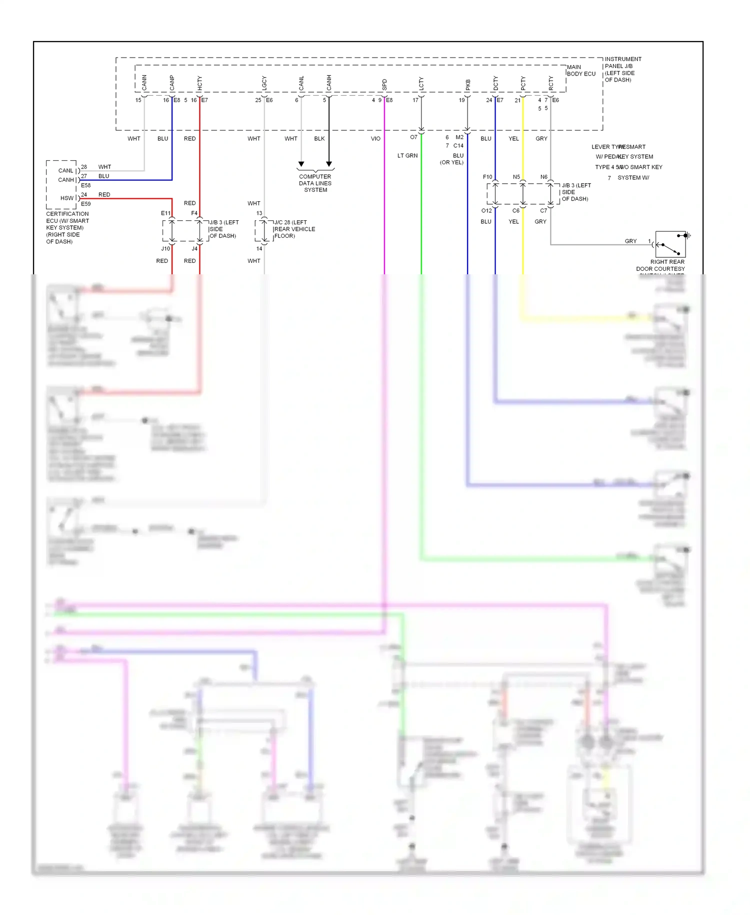 Wiring diagram computer data lines system for Toyota Camry XV40 (2006-2009) (37 of 69)