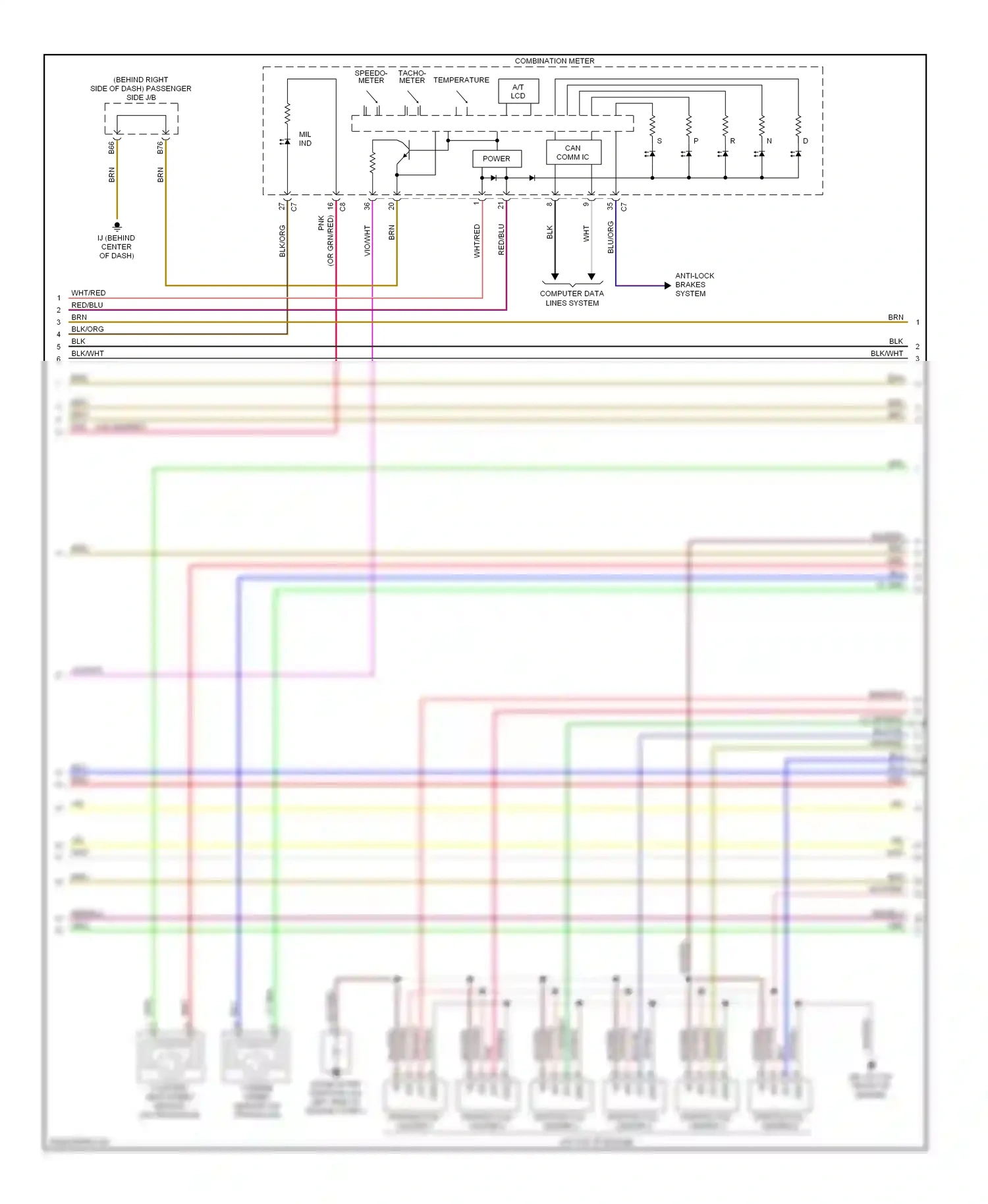 Wiring diagram computer data lines system for Toyota Camry XV40 (2006-2009) (69 of 69)