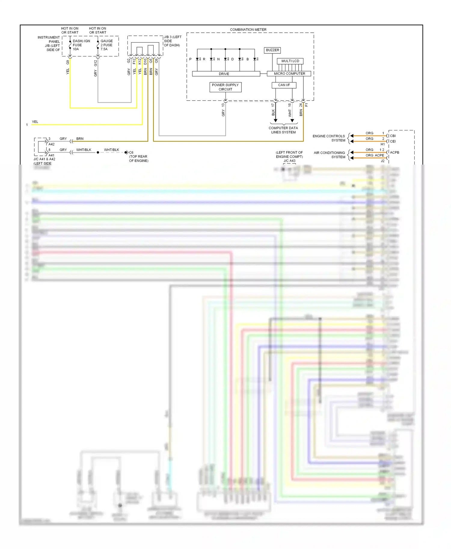 Wiring diagram computer data lines system for Toyota Camry XV40 (2006-2009) (55 of 69)
