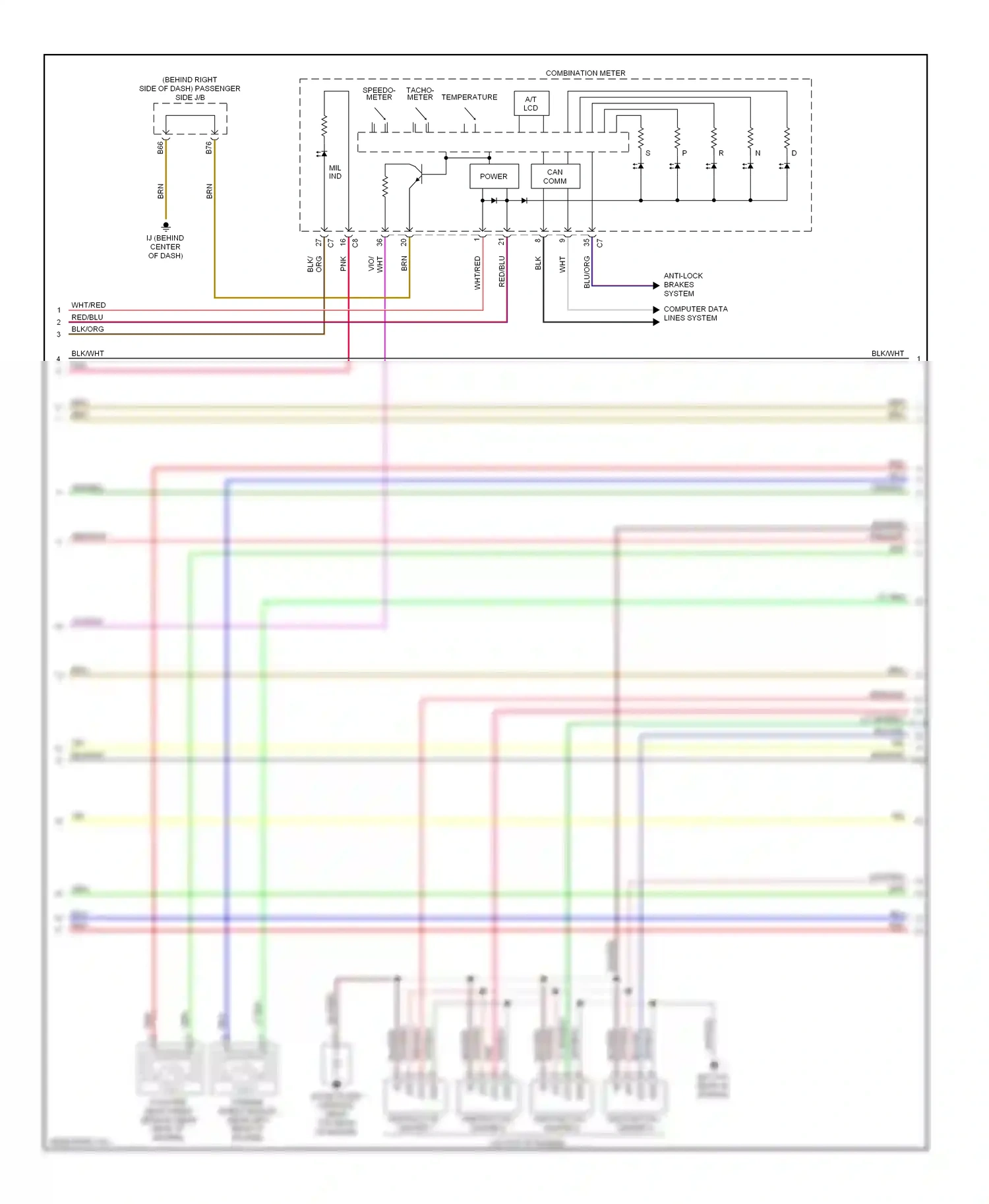 Wiring diagram computer data lines system for Toyota Camry XV40 (2006-2009) (67 of 69)