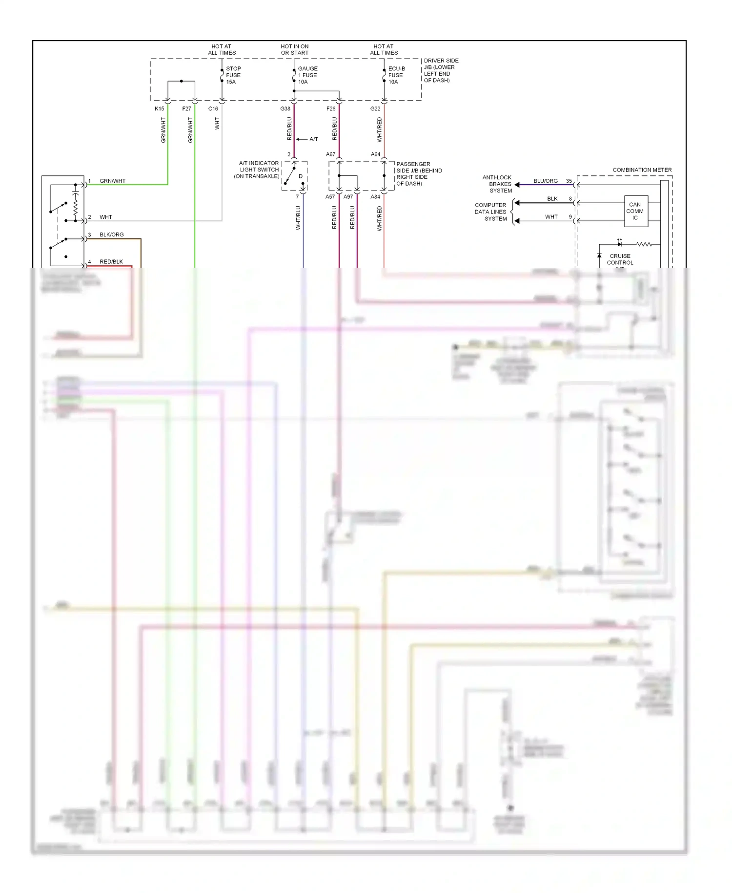 Wiring diagram computer data lines system for Toyota Camry XV40 (2006-2009) (62 of 69)