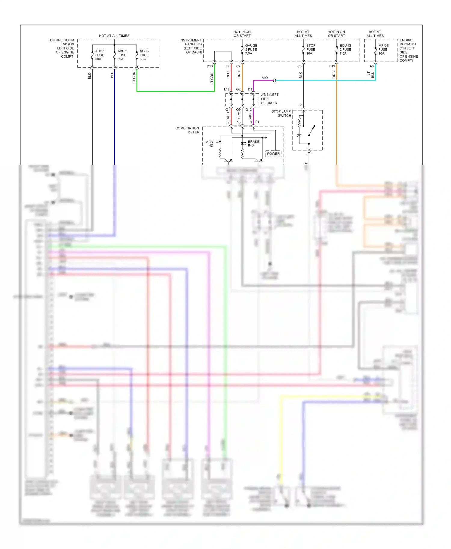 Wiring diagram computer ts data lines system for Toyota Camry XV40 (2006-2009) (1 of 1)