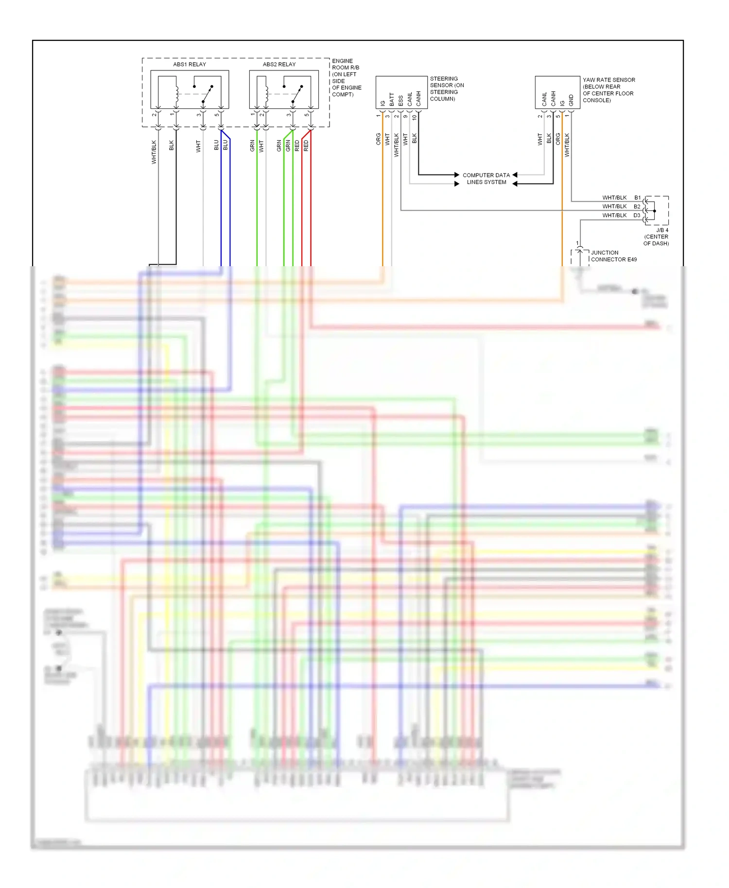Wiring diagram engine compt) for Toyota Camry XV40 (2006-2009) (1 of 9)