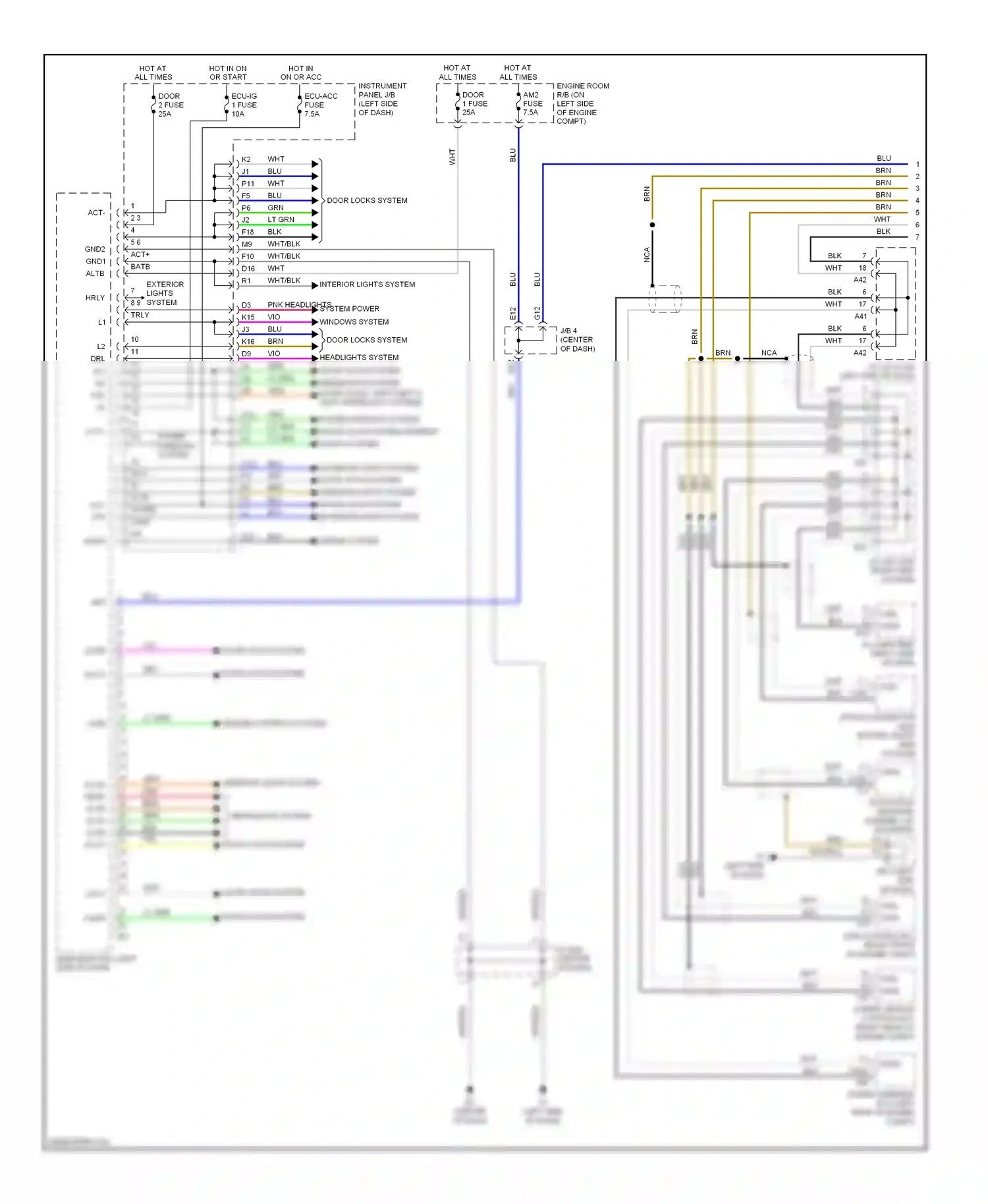 Wiring diagram engine controls system for Toyota Camry XV40 (2006-2009) (3 of 15)