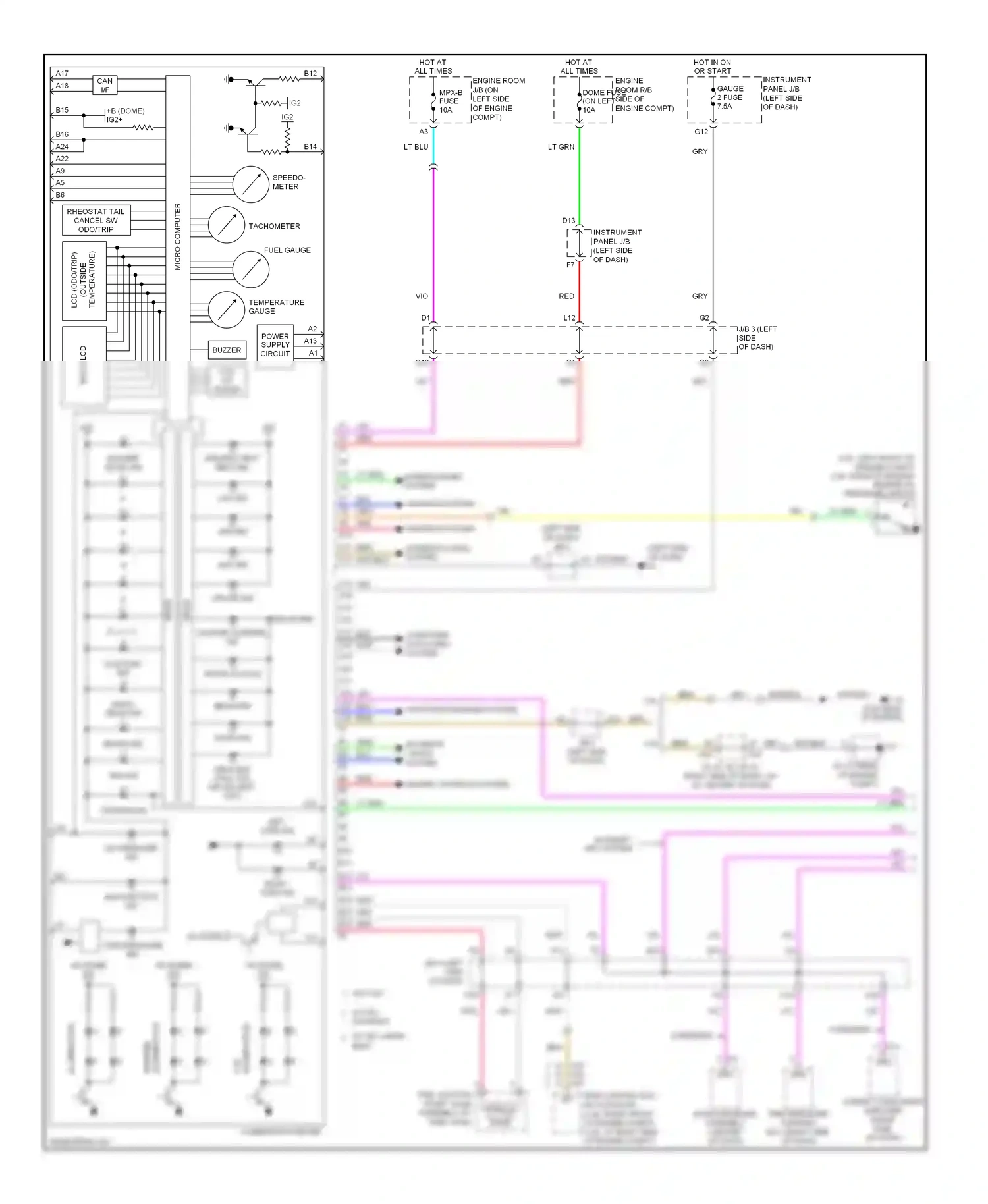 Wiring diagram engine controls system for Toyota Camry XV40 (2006-2009) (5 of 15)