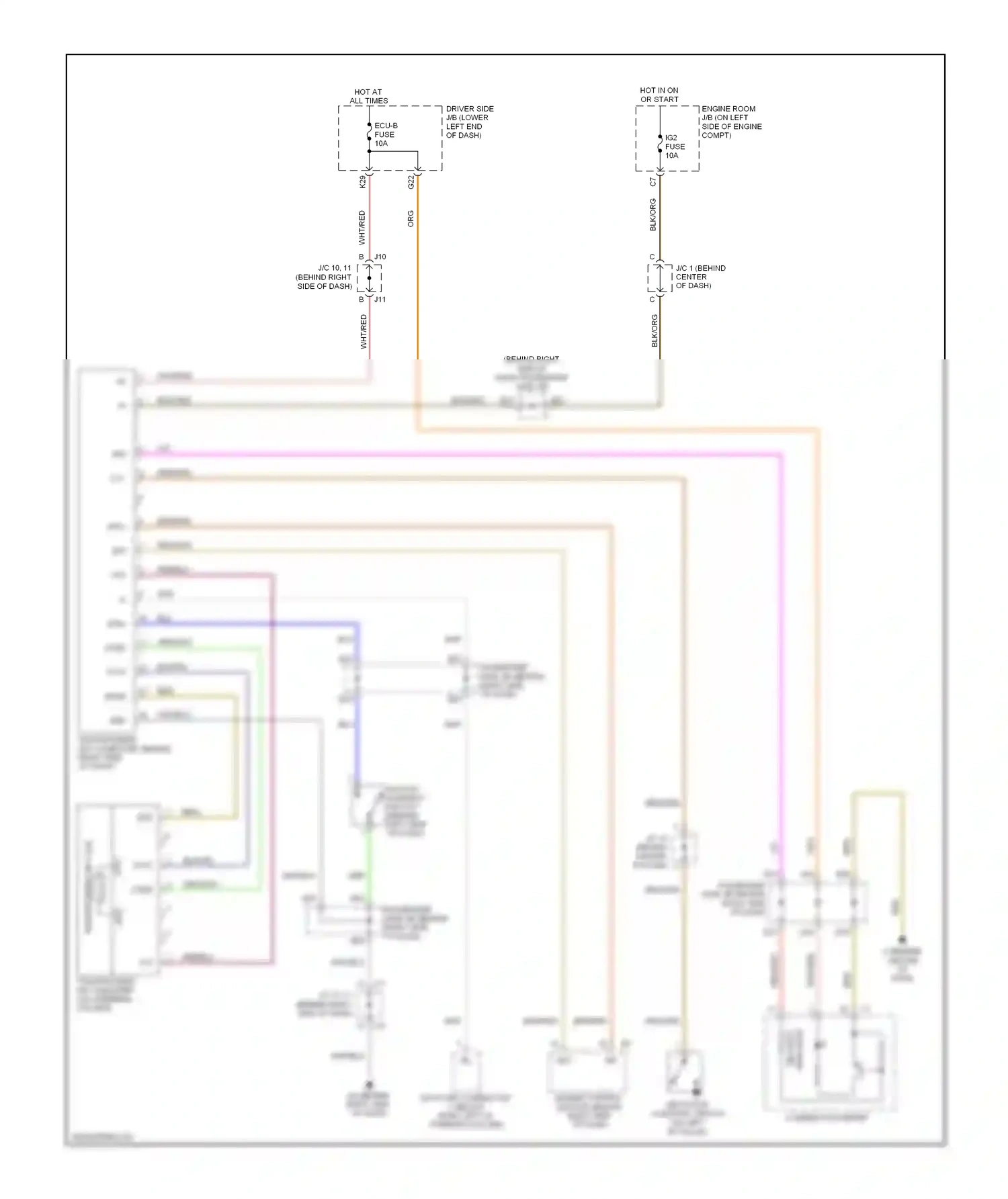 Wiring diagram indicator security for Toyota Camry XV40 (2006-2009) (3 of 6)