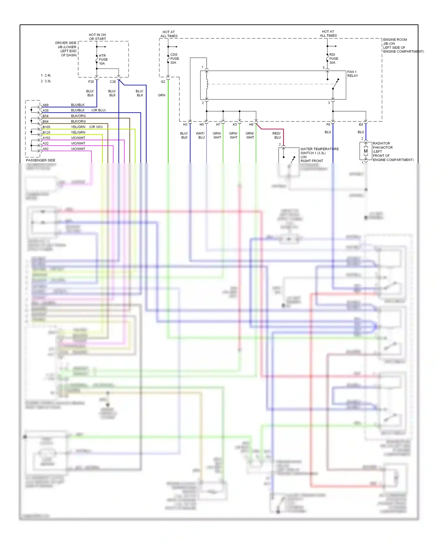 Wiring diagram lock sensor for Toyota Camry XV40 (2006-2009) (3 of 4)