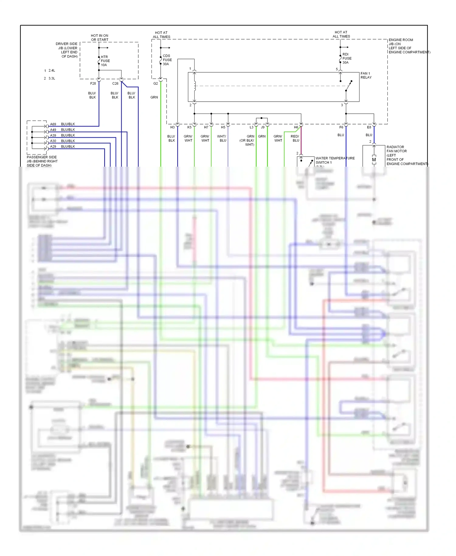Wiring diagram lock sensor for Toyota Camry XV40 (2006-2009) (4 of 4)