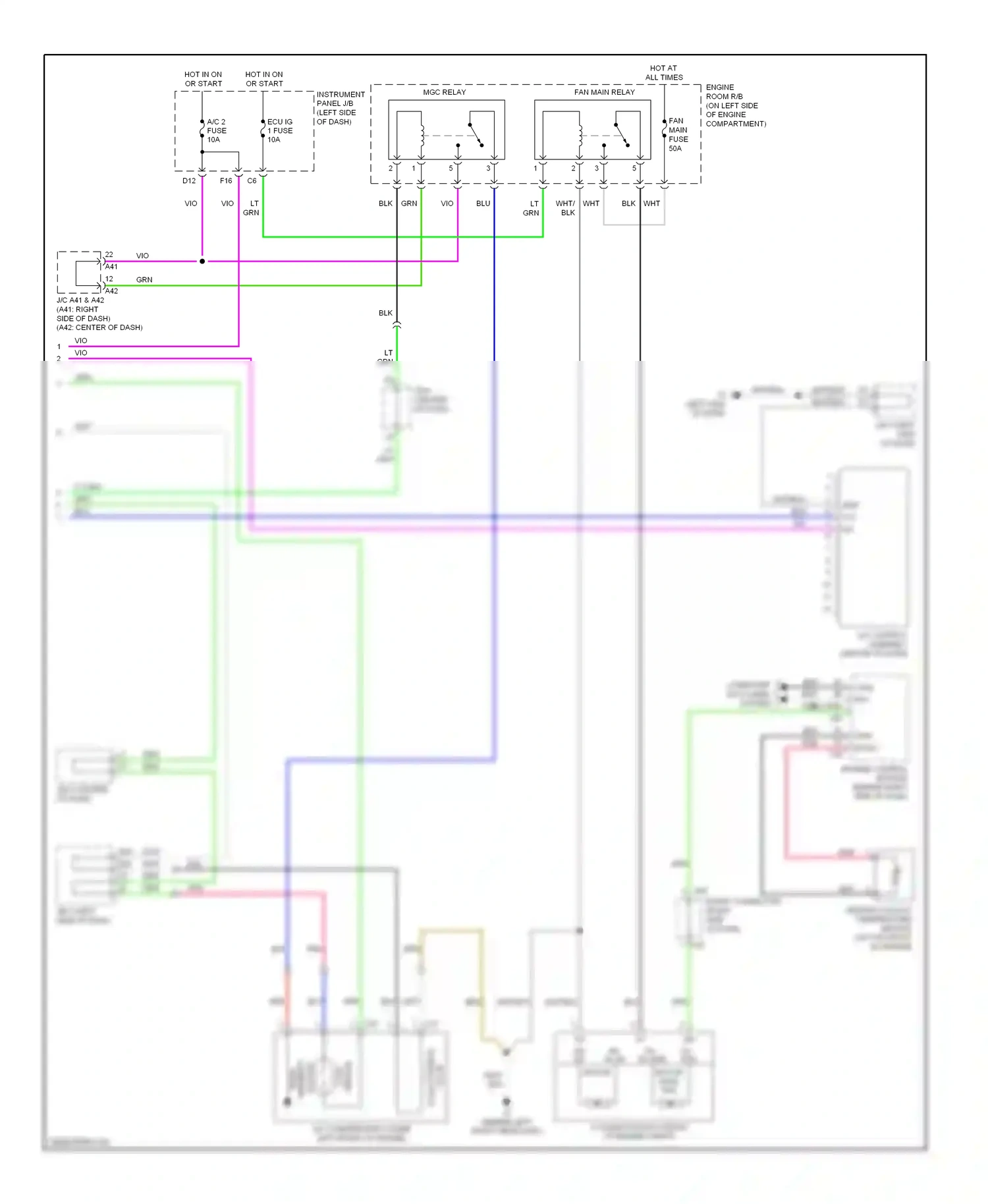 Wiring diagram lock sensor for Toyota Camry XV40 (2006-2009) (2 of 4)