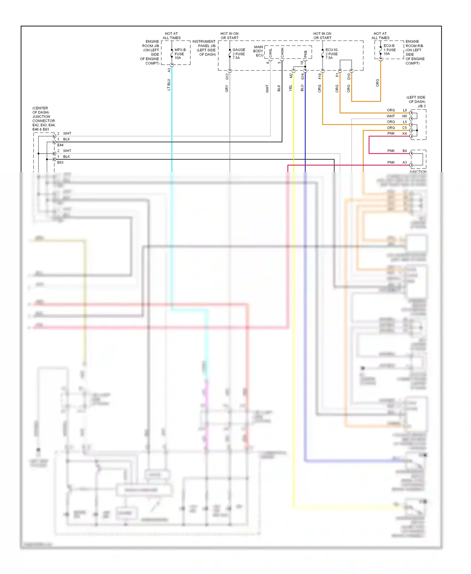 Wiring diagram micro computer for Toyota Camry XV40 (2006-2009) (6 of 31)