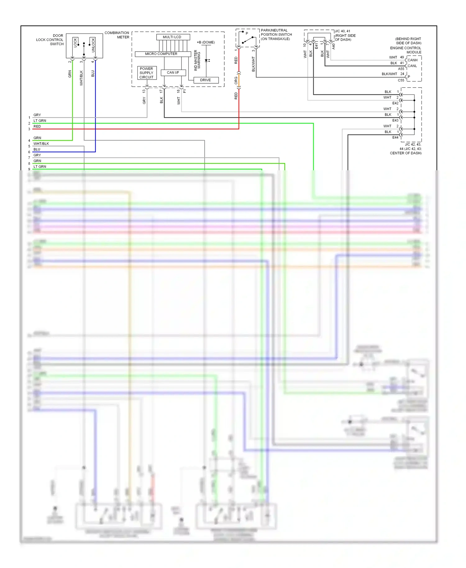 Wiring diagram micro computer for Toyota Camry XV40 (2006-2009) (9 of 31)