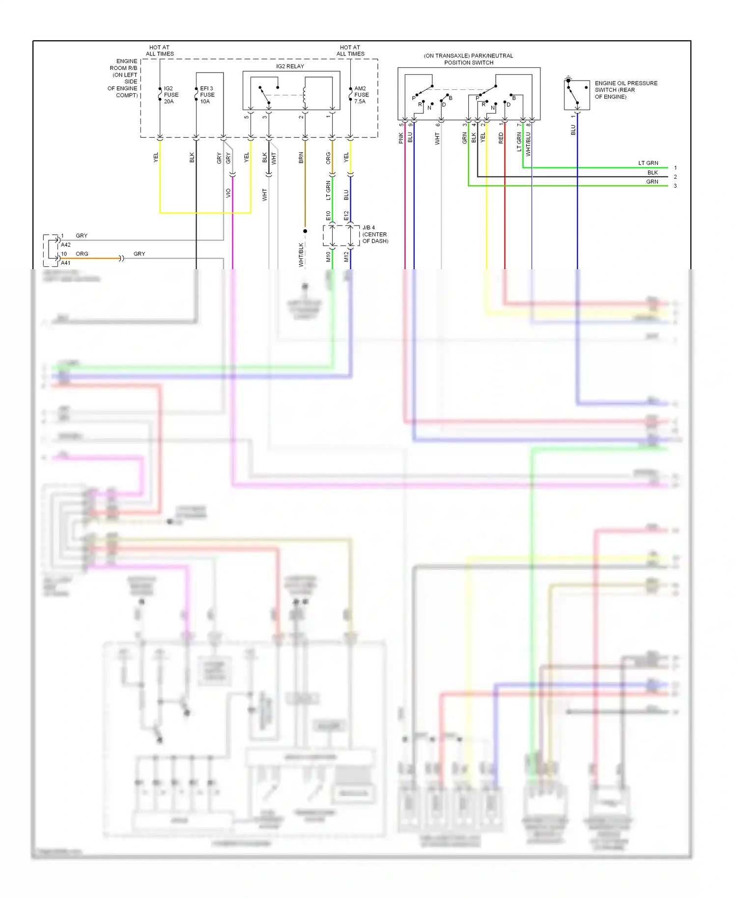 Wiring diagram micro computer for Toyota Camry XV40 (2006-2009) (20 of 31)