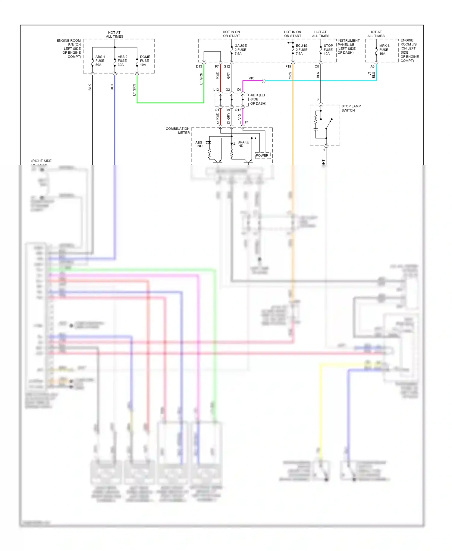 Wiring diagram micro computer for Toyota Camry XV40 (2006-2009) (5 of 31)