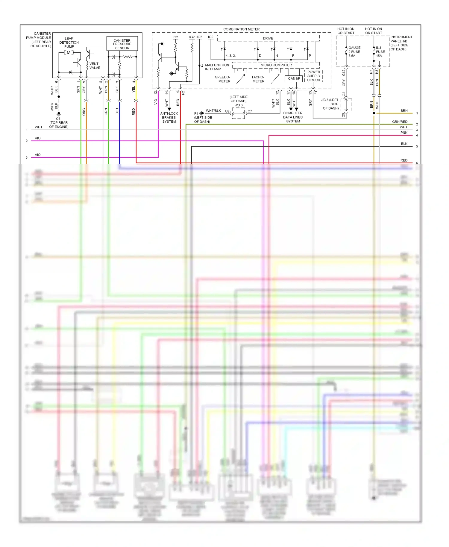 Wiring diagram micro computer for Toyota Camry XV40 (2006-2009) (18 of 31)