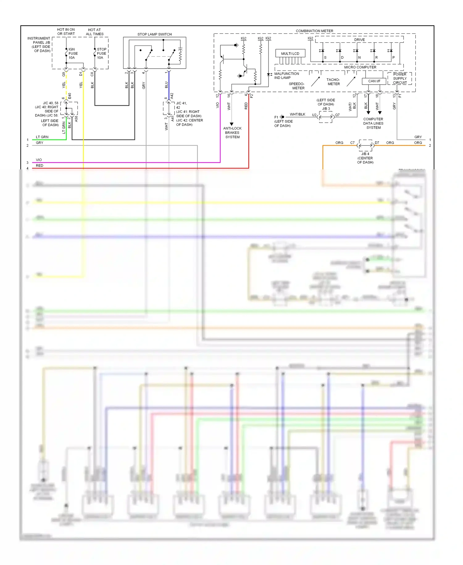 Wiring diagram micro computer for Toyota Camry XV40 (2006-2009) (19 of 31)