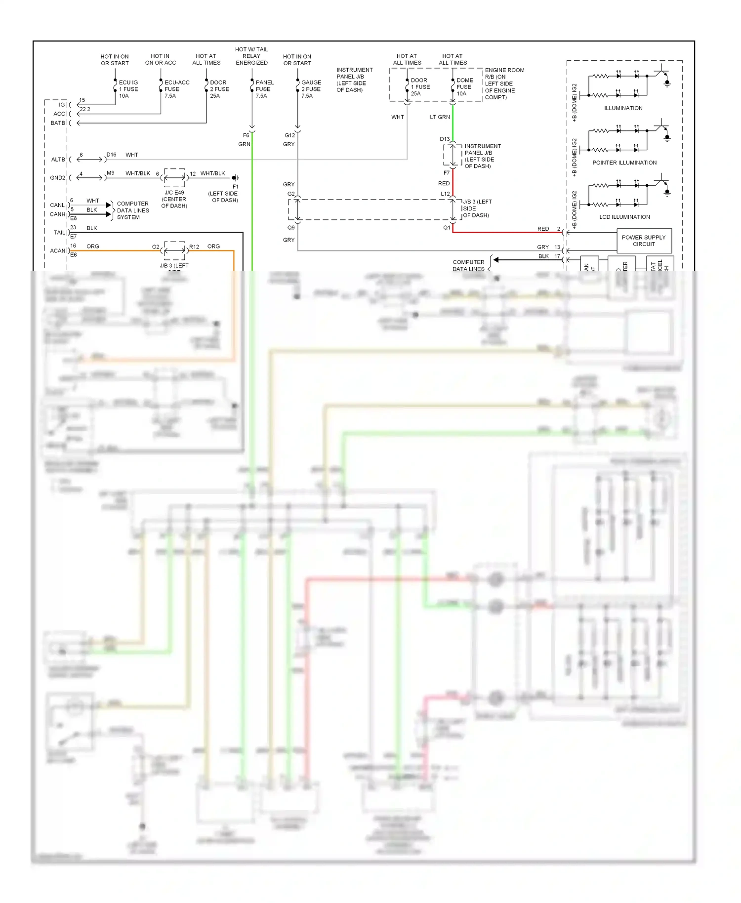 Wiring diagram micro computer for Toyota Camry XV40 (2006-2009) (16 of 31)